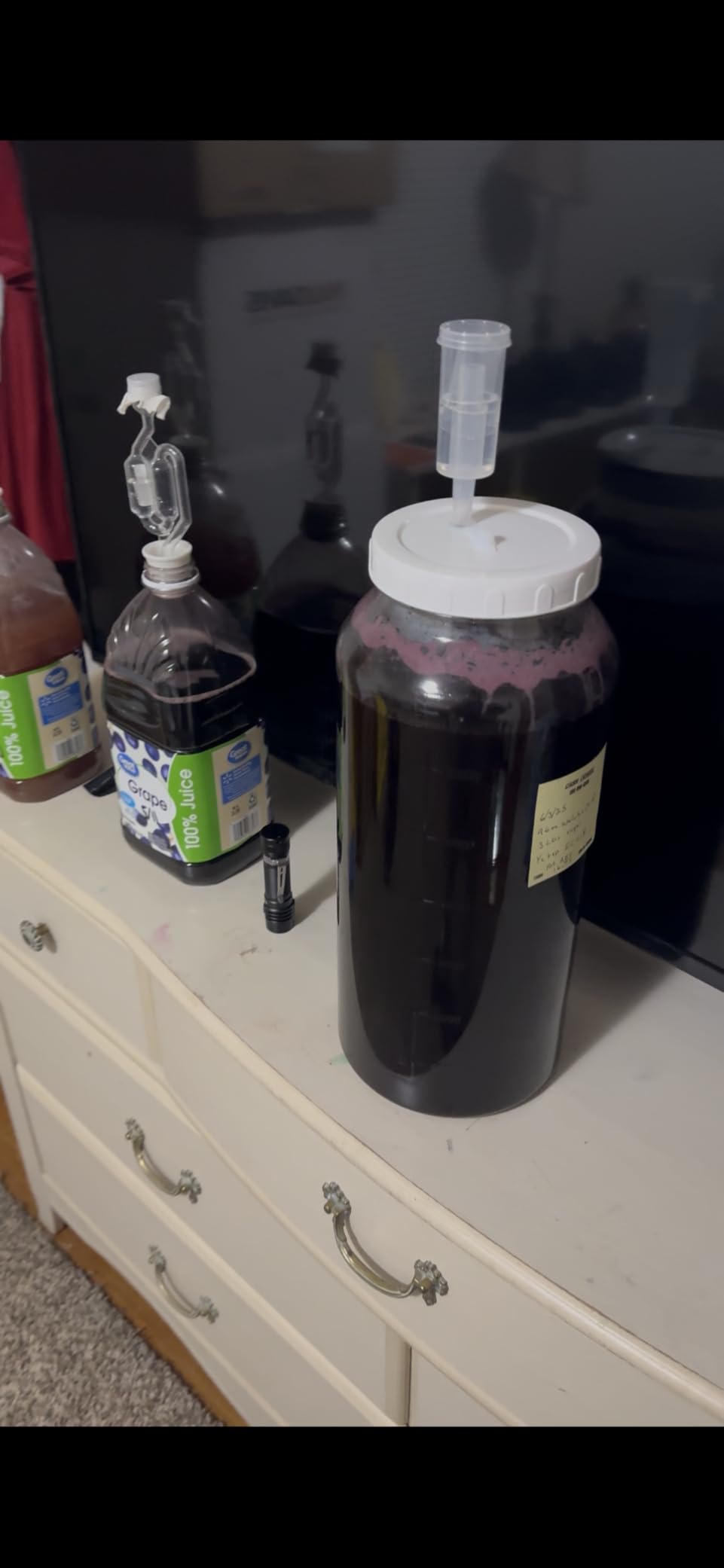 2 Gallon Large Fermentation Jar, Wine Making Kit for Beer Cider Kombucha customer photo 2