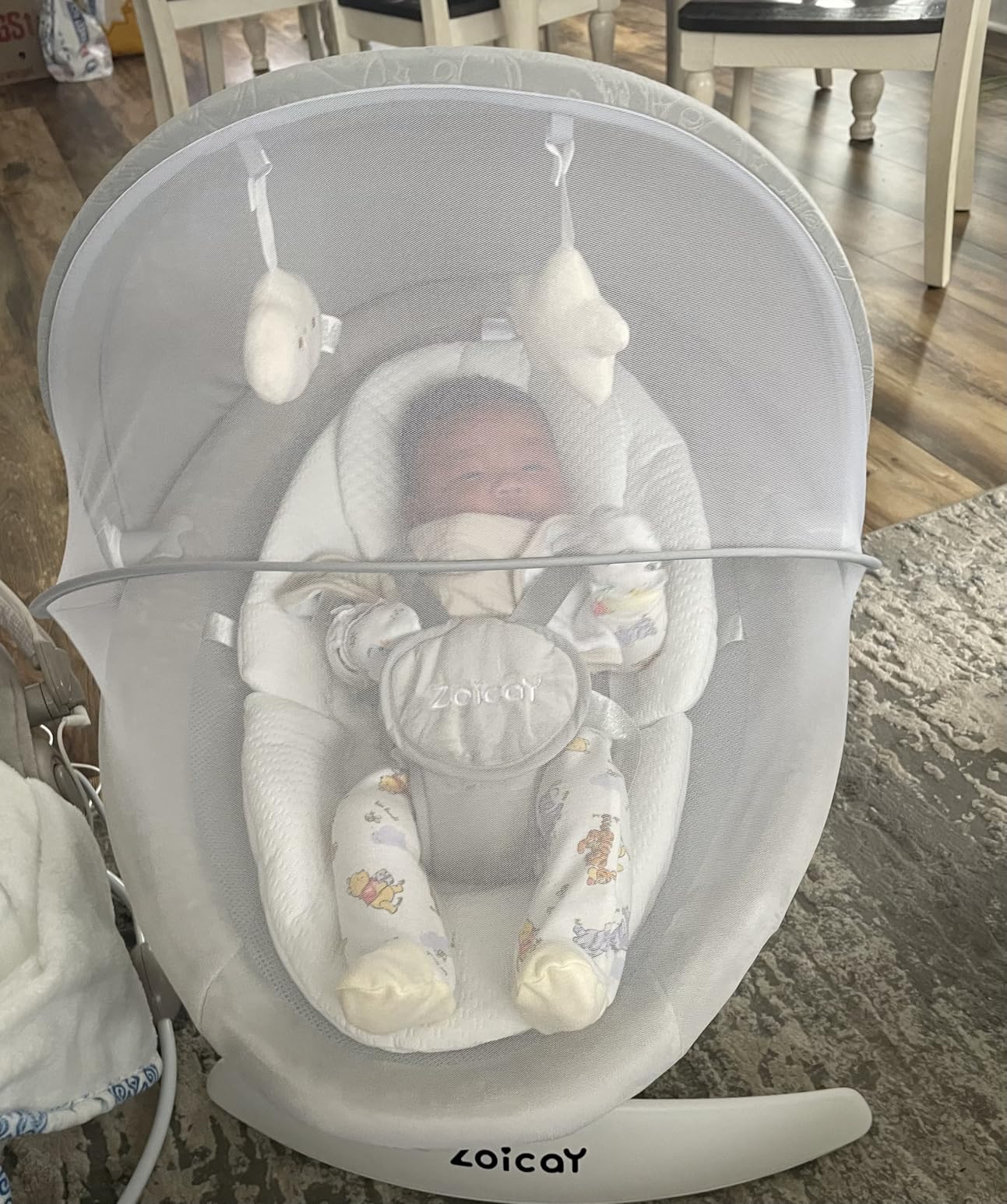 3-in-1 Baby Swings for Infants with Removable Rocker and Motion Detection customer photo 1
