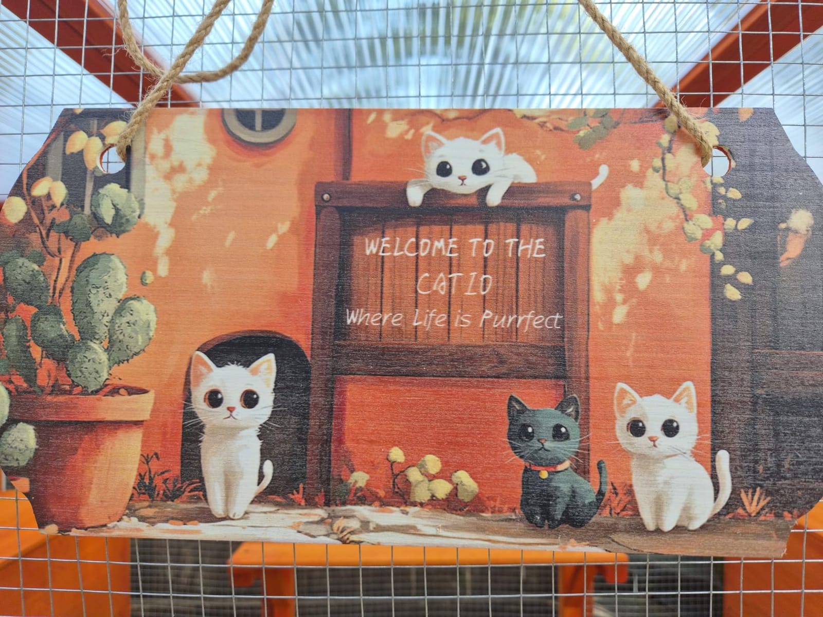 NYEEKOY 71in Catio, Indoor & Outdoor Cat Enclosure Waterproof Roof & Perch customer photo 1