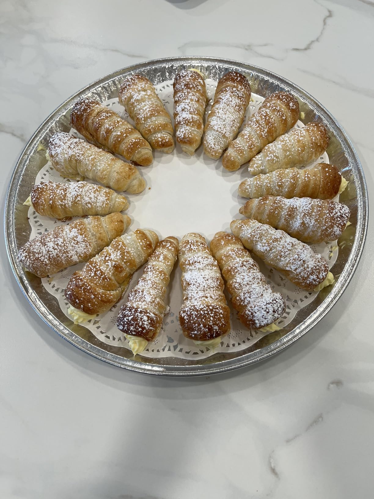 Cream Horn Molds for Baking, 35pcs Cannoli Tubes Molds, Non-stick Stainless Steel 16pcs Cone Shaped and 12pcs Tubular Shaped Cannoli Forms for Danish Pastry Lady Lock Form Cream Roll Croissant customer photo 1