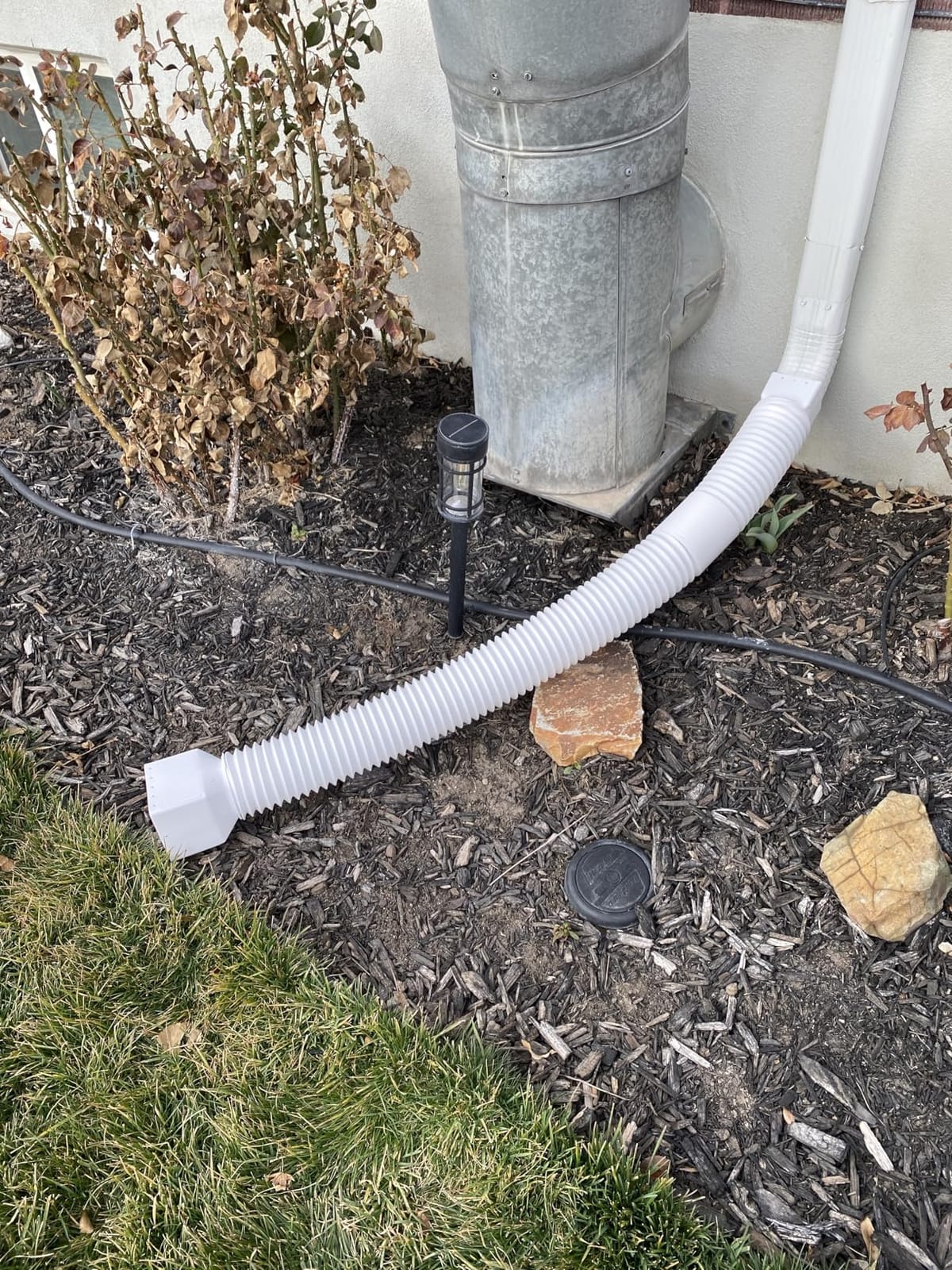 2 Pack Rain Gutter Downspout Extensions, Upgraded Flexible Drain Down Spout Extender for Rain Water Drainage, Each Extendable from 20