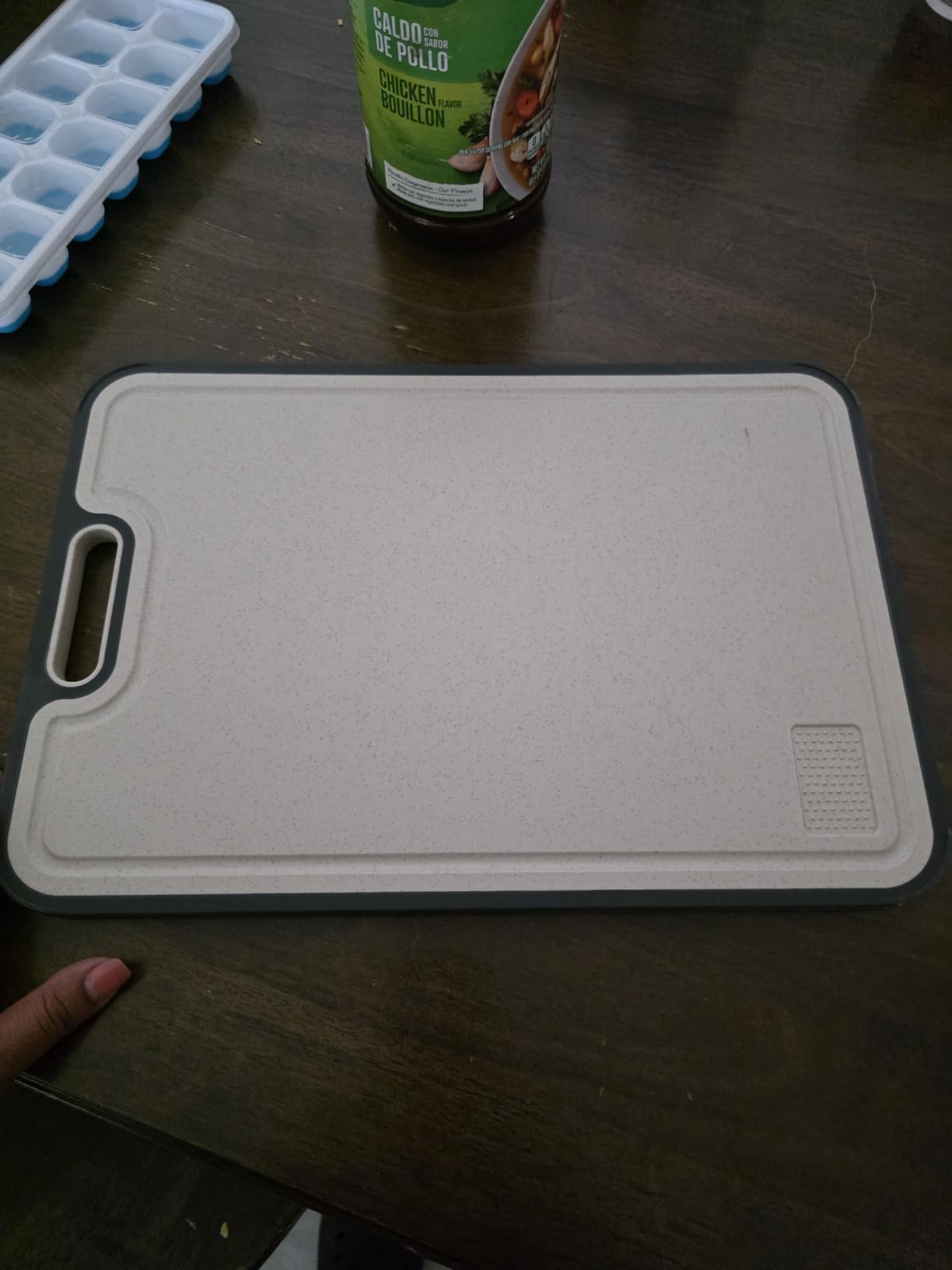 Titanium Cutting Board for Kitchen, Pure Titanium/PP, Size 16”×11” customer photo 2