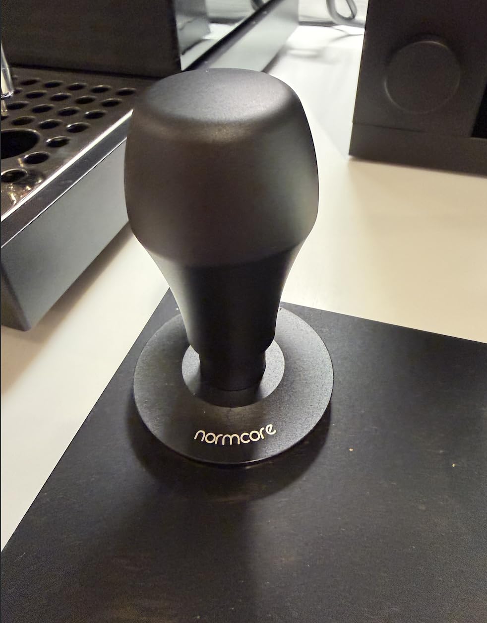 Normcore 53.3mm Coffee Tamper V4.1 with Click Sound Feedback, Spring Loaded Tamper with Flat Base, Compatible with 54mm Breville Sage Espresso Machines Portafilter, Black customer photo 2