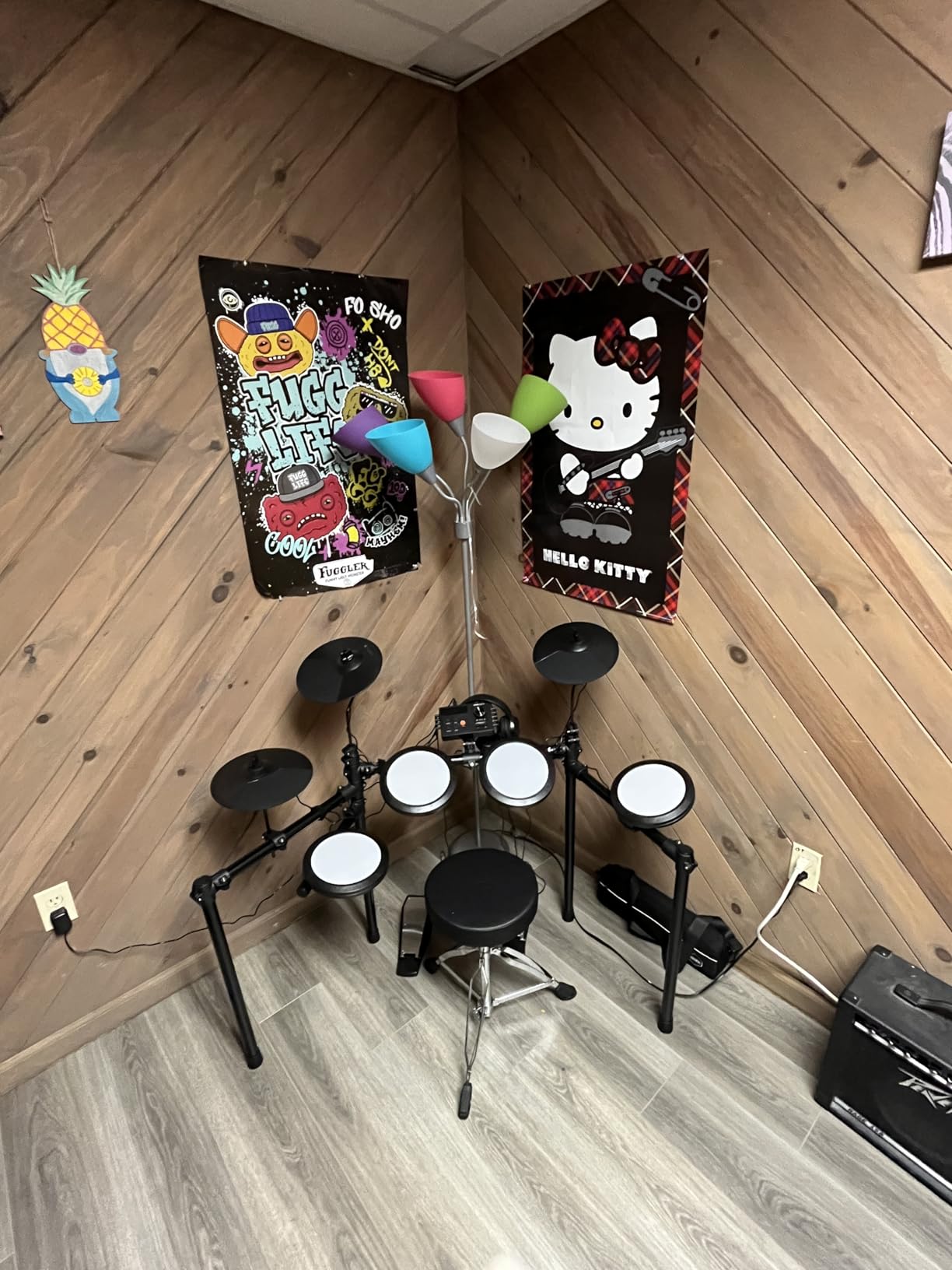 Donner Electric Drum Set, DED-70 Electronic Drum Kit for Beginner with 150 Sounds, 4 Quiet Mesh Pads, 9