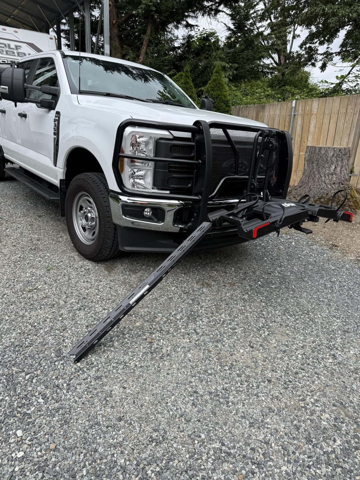 Eco Pro Upgraded 200lbs EBike Rack with Ramp for 2 E-Bikes, Hitch EBike Rack for Cars SUVs Trucks, Foldable Tilting Bike Rack Platform for Tow Hitch 2