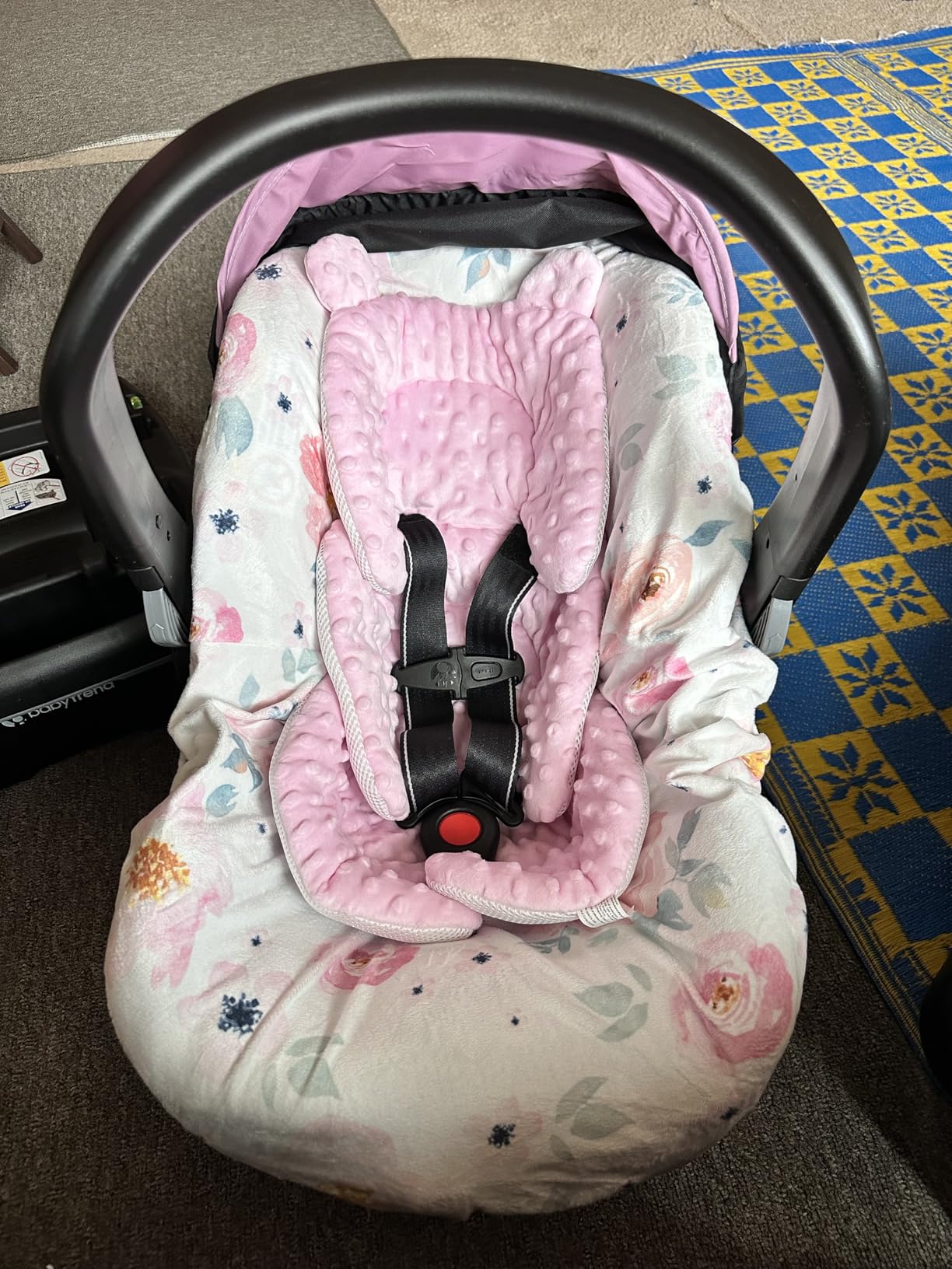 Baby Trend EZ-Lift PRO Infant Car Seat, Dash Rose - Lightweight Premium Carry, Plush Infant Cushioning, Adjustable Harness Support customer photo 2