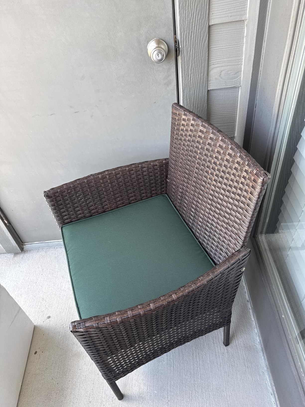 Best Choice Products 3-Piece Outdoor Wicker Conversation Bistro Set, Space Saving Patio Furniture for Garden w/Side Table - Taupe/White Sand customer photo 2