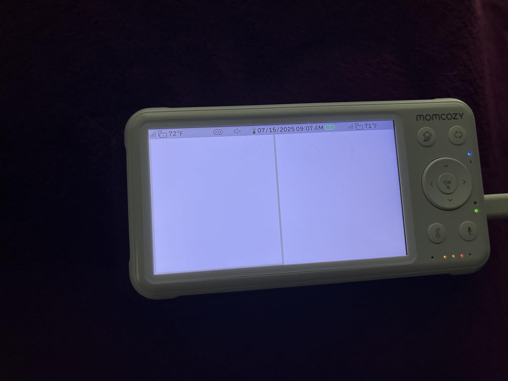 Momcozy BM01 Baby Monitor with 2 Cameras, 5'' 1080P Split Screen & no WiFi customer photo 2