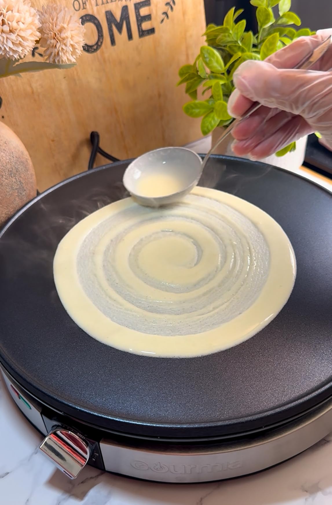 Gourmia Crepe Maker - 12” Nonstick Griddle with Temperature Control customer photo 2