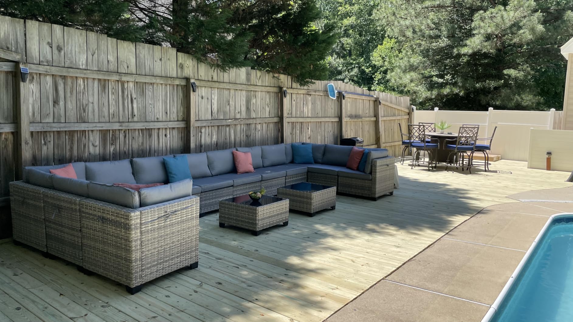 Outdoor PE Wicker Rattan Modular Patio Sectional Sofa Set customer photo 1