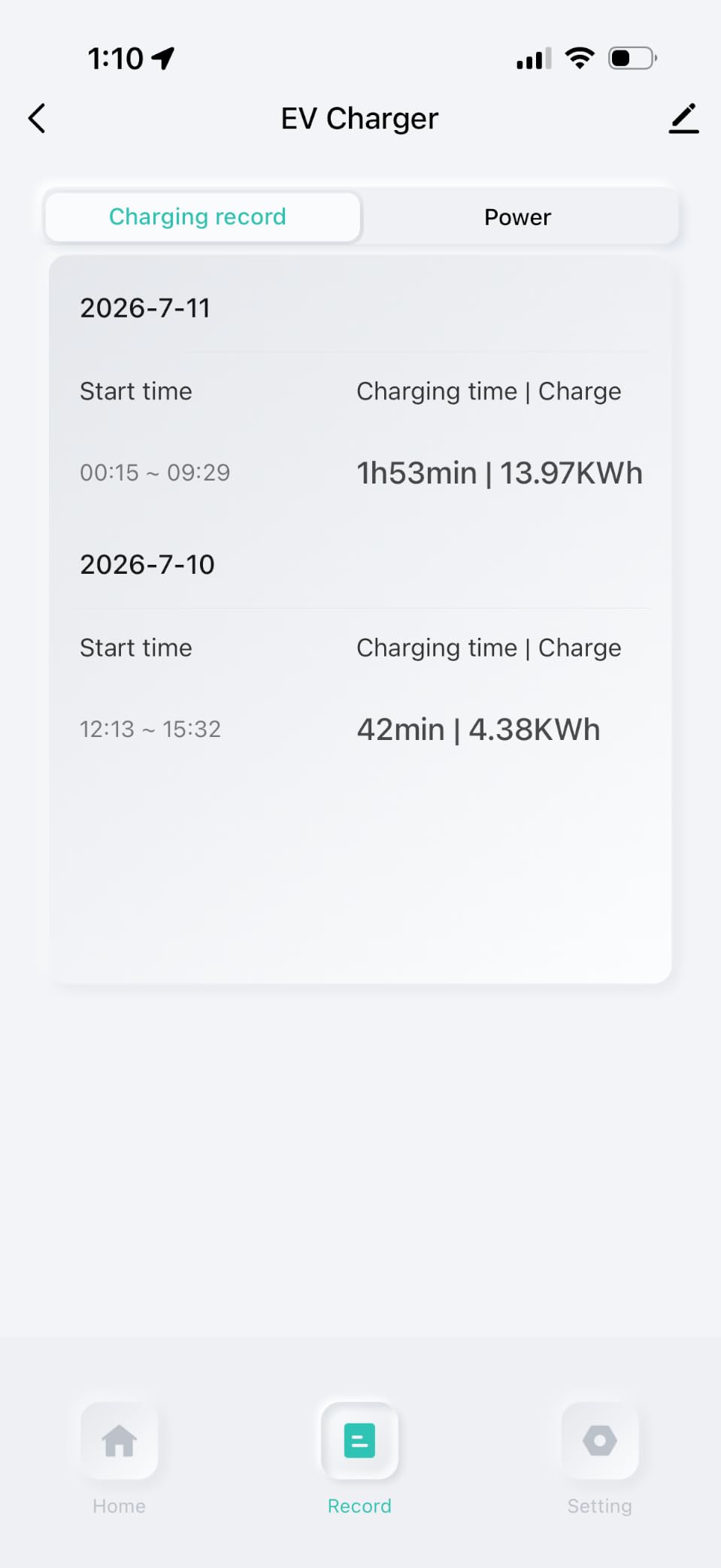 AIMILER Level 2 Electric Vehicle (EV) Charger(WiFi APP/Plug-Play), 40A, 25ft Cable ETL Certified, 220V-240V NEMA 14-50P Plug EVSE w/ J1772 Connector, Portable EV Car Charging Stations (Jet) customer photo 2