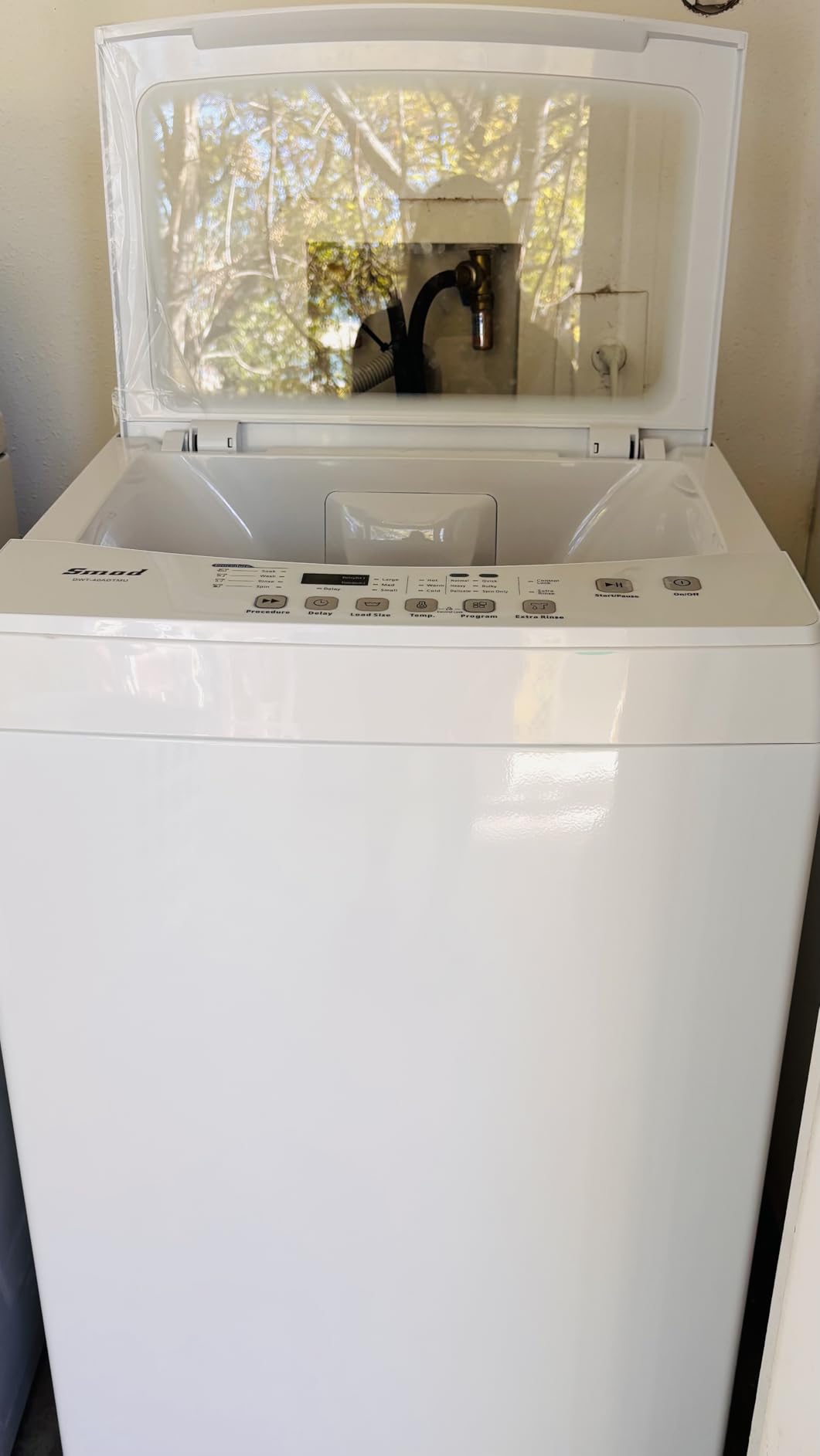 Washer and Dryer Combo, 120V All In One Ventless Compact 2.7 Cu.ft 24 Inch Large Capacity, Lavadora y Secadora 2 in 1 for RV Apartment Home, Child lock, Full-Automatic, Overnight Wash and Dry customer photo 1
