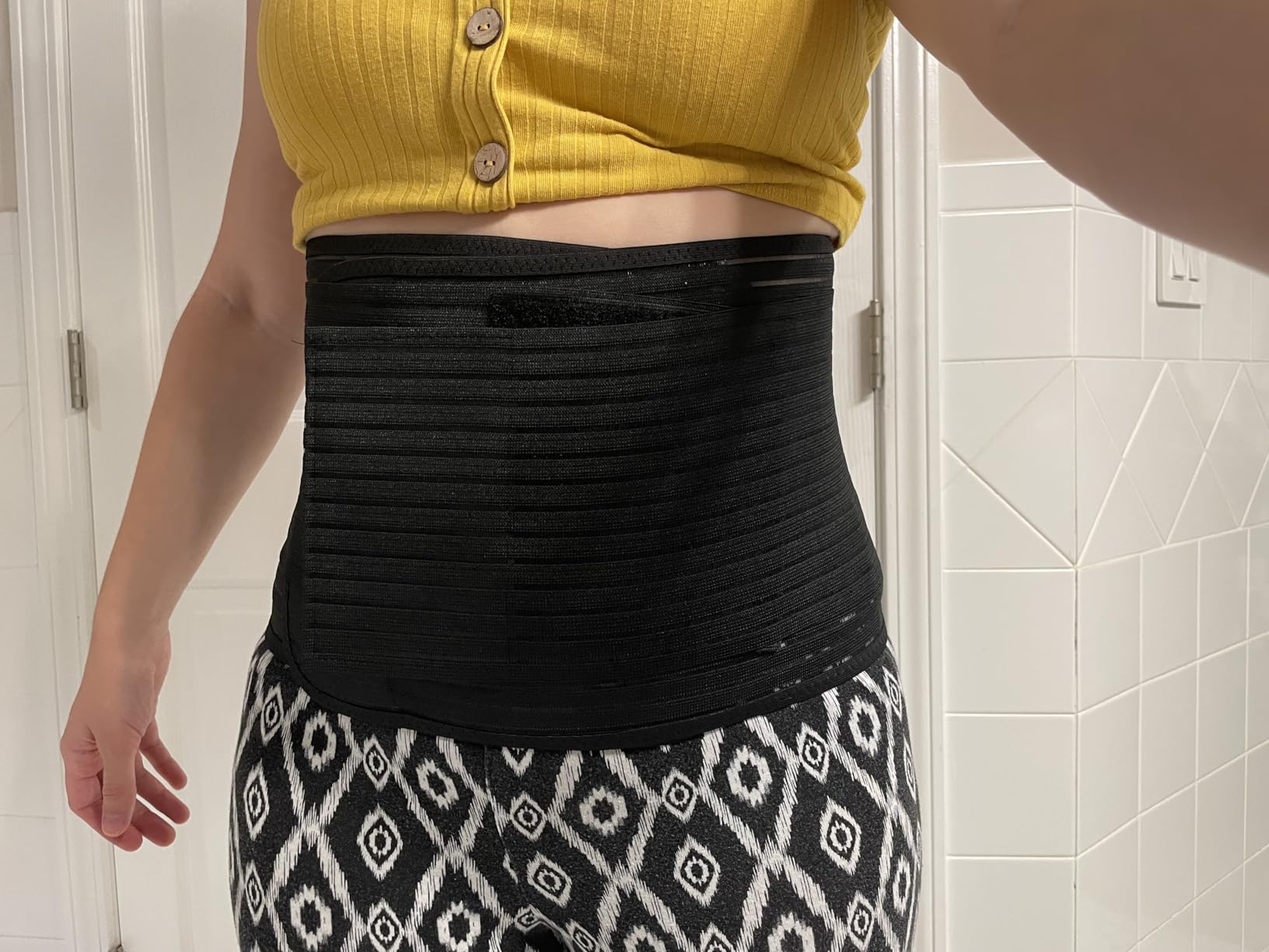 Postpartum & Post Surgery Abdominal Binder. Postpartum Belly Band customer photo 2