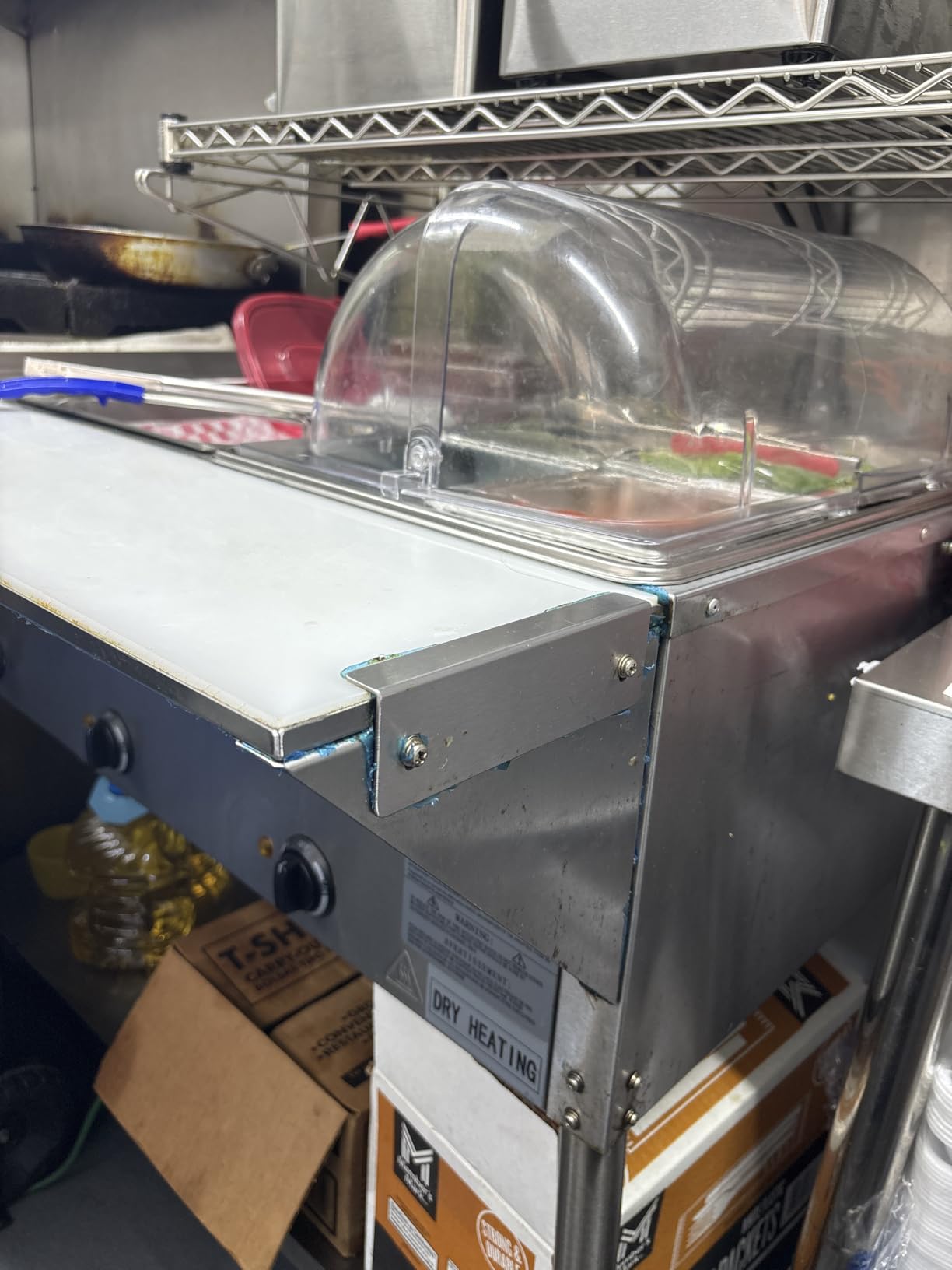Countertop Ice Food Serving Display Tray with 6 Pan, Portable Salad Bar Buffet Station for Home, Cold Food Buffet Server, Ice Serving Trays for Parties, Pizza Topping Station Cooling Trays for Food customer photo 1
