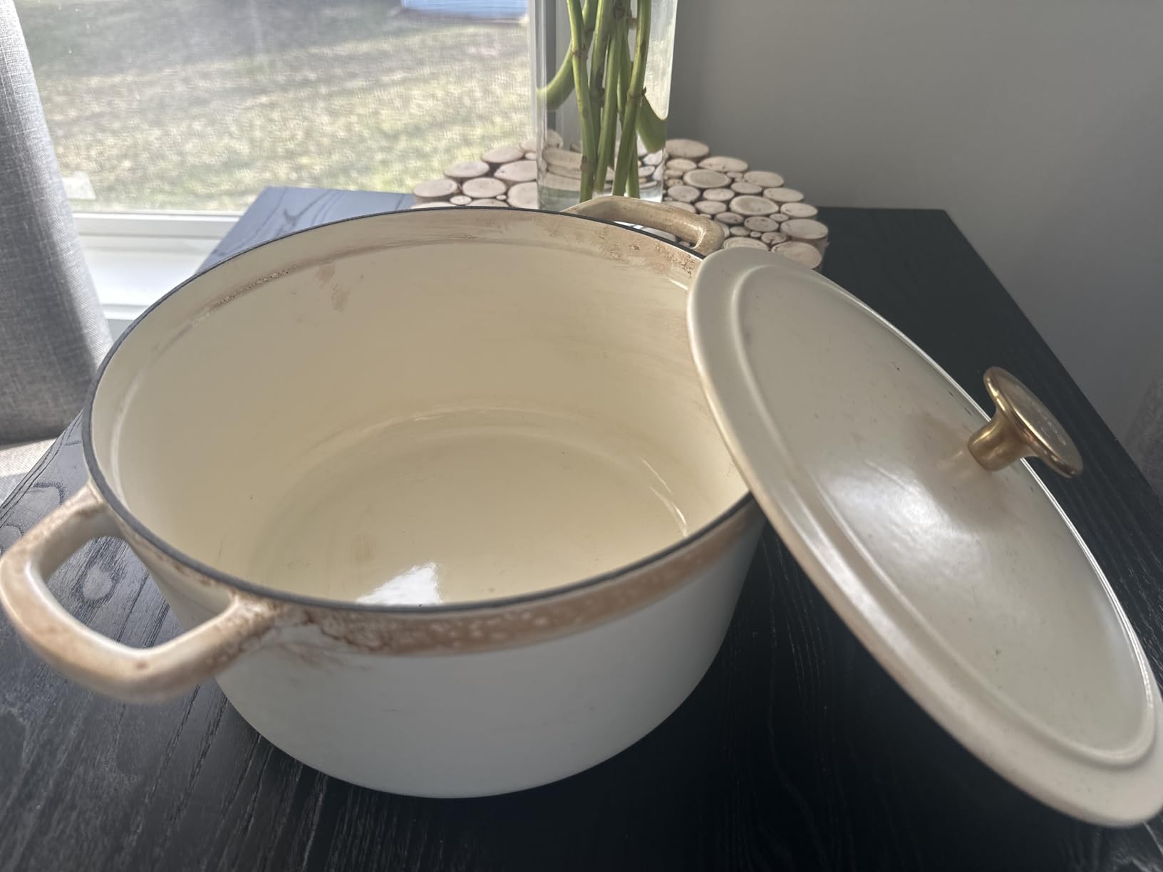 CAROTE 5QT Cream White Enameled Cast Iron Dutch Oven Pot with Lid customer photo 1