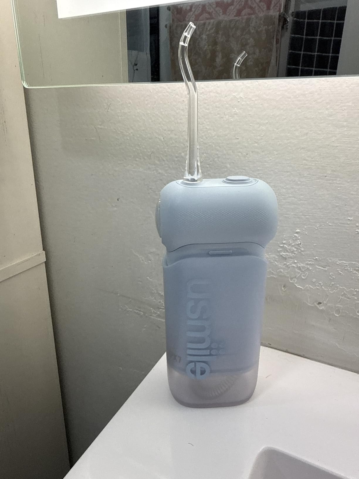 usmile C10 Portable Water Flosser for Travel, 95-Day Battery, IPX7, Blue customer photo 2