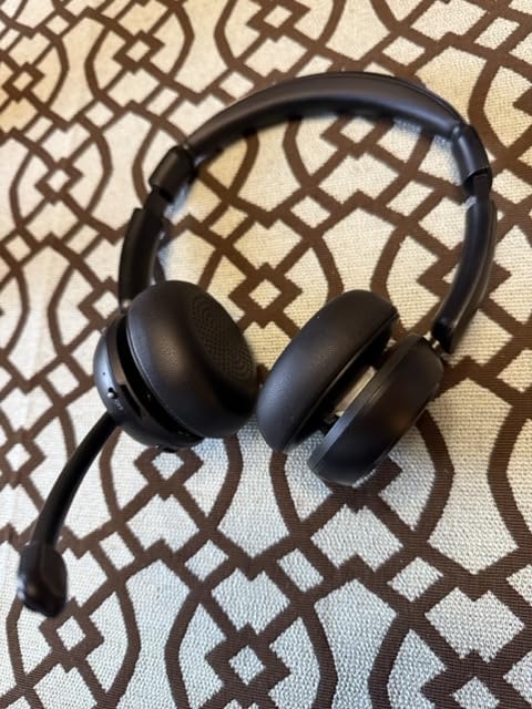 Upgrade ANC & ENC Wireless Headset with Mic for Work(Flip-to-Mute & Dongle) customer photo 1