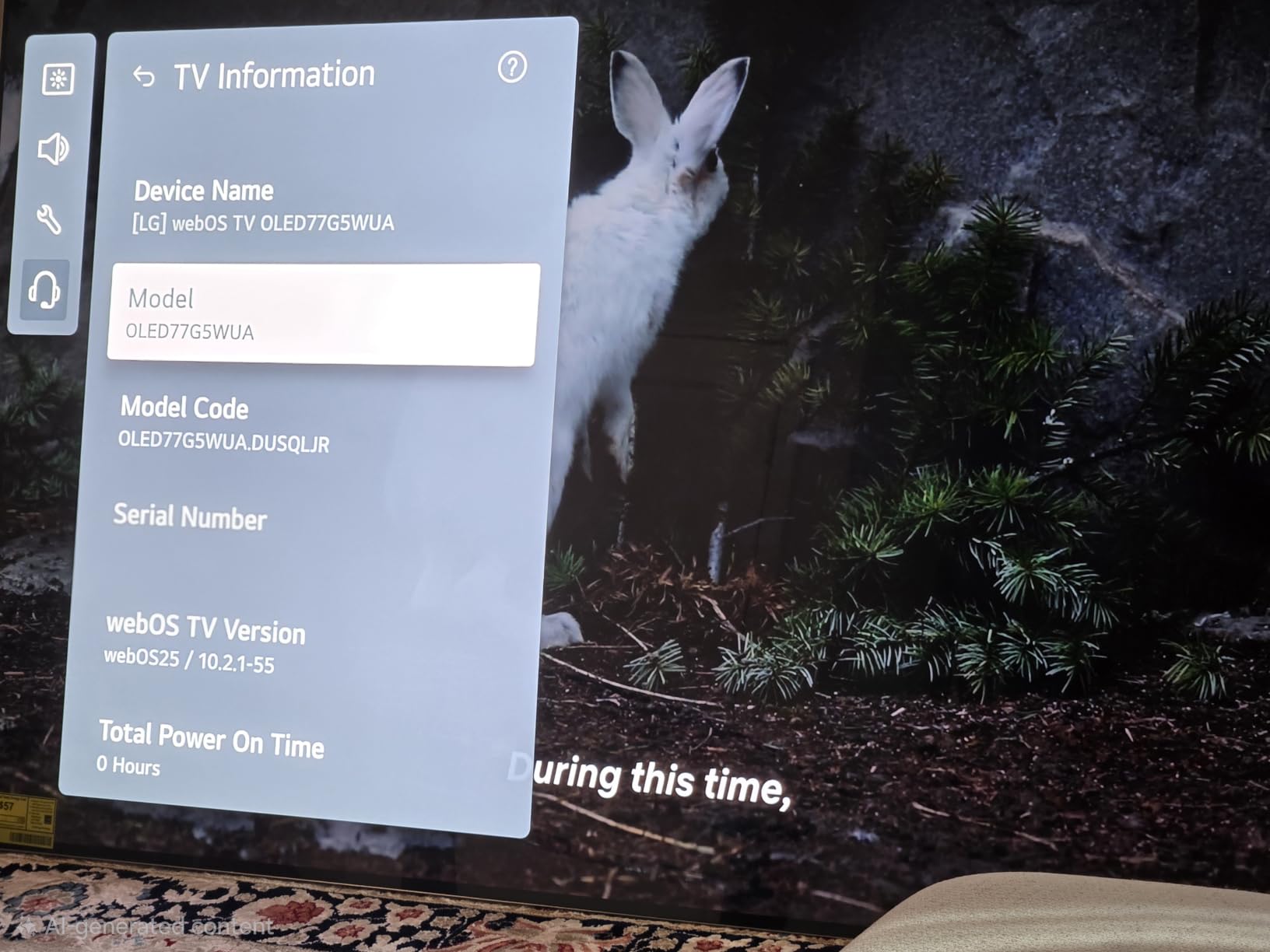 LG 65-Inch OLED evo AI 4K G5 Series Smart TV (OLED65G5WUA, 2025) customer photo 1