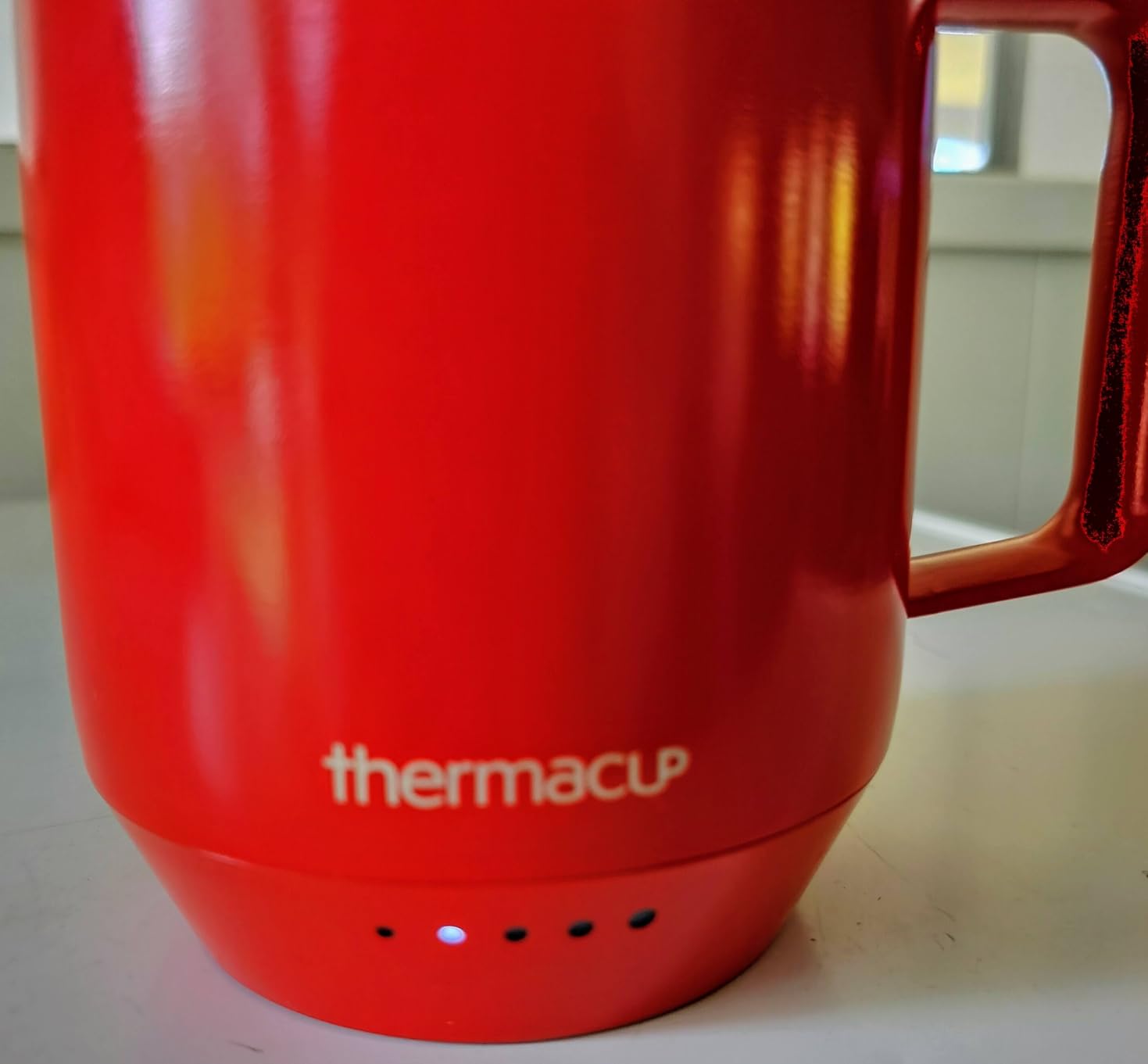 THERMACUP Premium Self Heating Coffee Mug, Temperature Controlled Heated Cup, Long Battery Life, Portable Electric Mug Warmer, Stainless Steel, Gift for Coffee Lovers, Home & Office (Black) customer photo 1