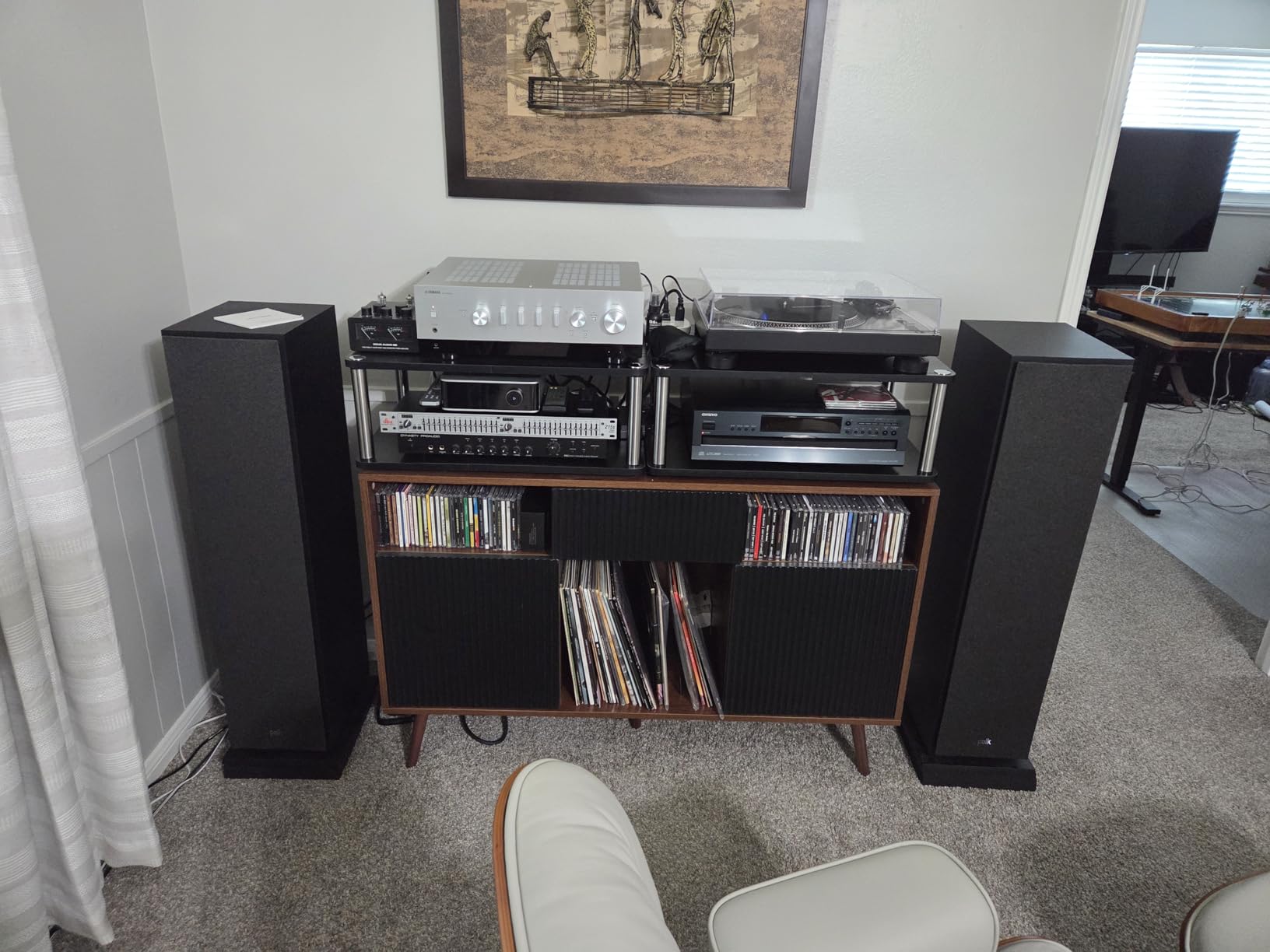 Dynasty ProAudio PX1 Home Audio Stereo Preamplifier with Phono RIAA, Optical & RCA Inputs - Low Noise Hi-Fi Preamp for Turntable, TV & Power Amplifier - Bass/Treble Control, Sub Out customer photo 1