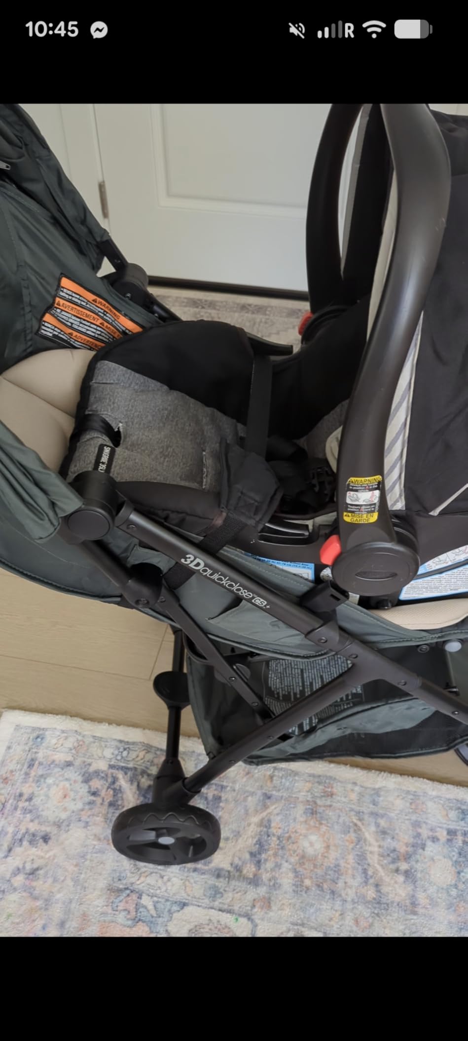 Ingenuity 3Dquickclose CS+ Compact Fold Stroller – Lightweight Stroller with Oversized Canopy, Extra-Large Storage and Compact Fold, Black customer photo 1