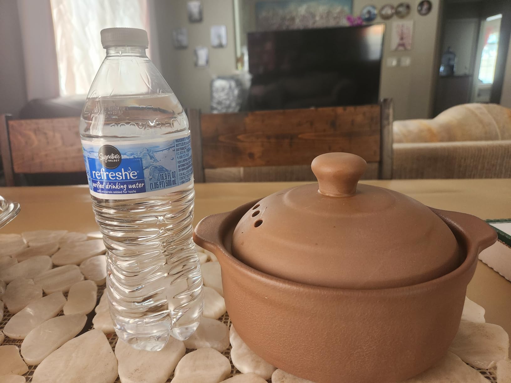Natural Terracotta Casserole with Lids Clay Pots for Cooking, Unglazed Earthenware Rice Pots (UpgradeT2-1.58QT) customer photo 2