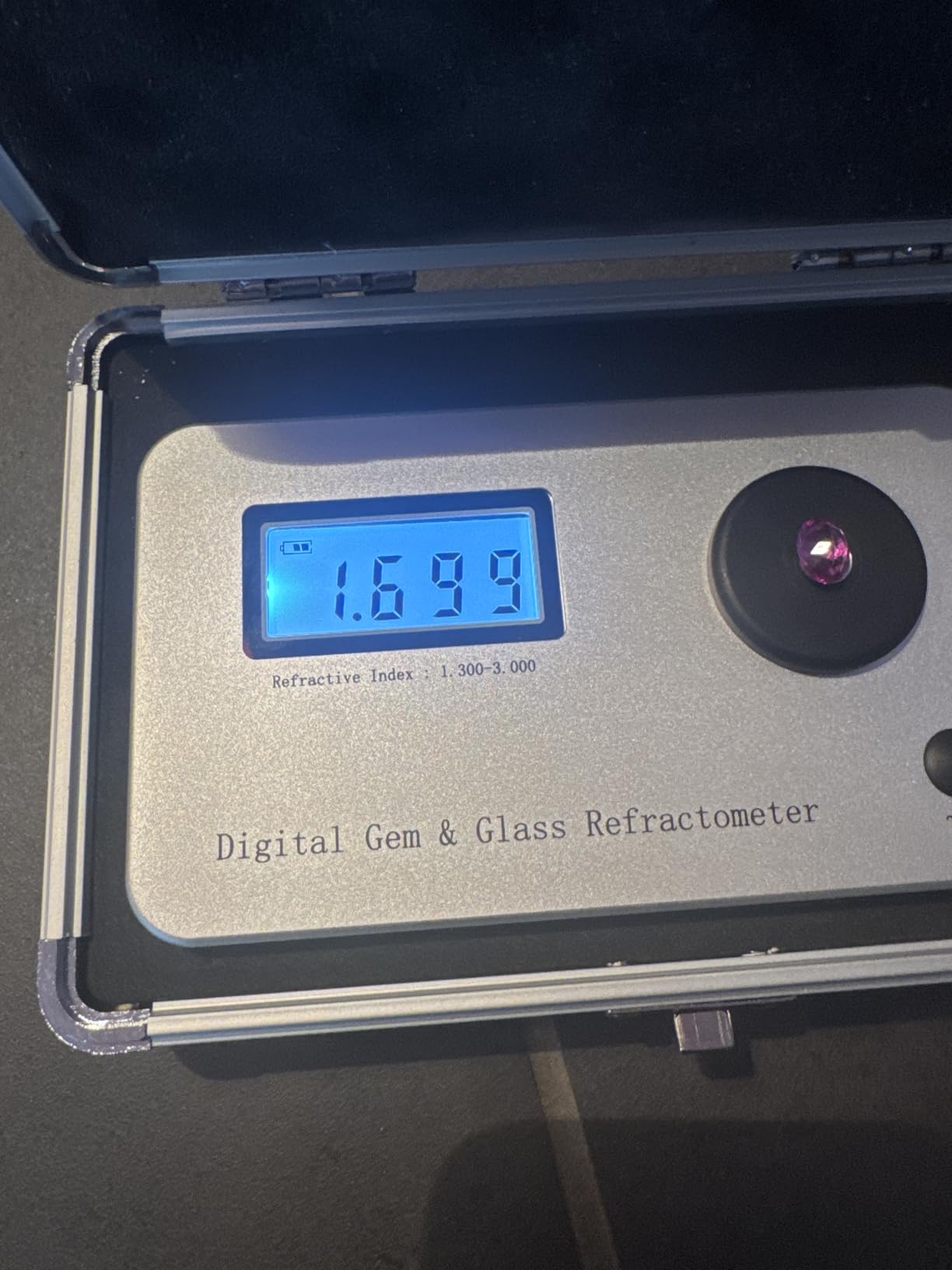 Digital Gemstone Refractometer,Professional Jewelry Tester Identification Tool,Measurement Error: +/-0.005/accuracy: 0.001/refractive Index 1.300-3.000,for Jewelry, Jade, Crystal customer photo 1