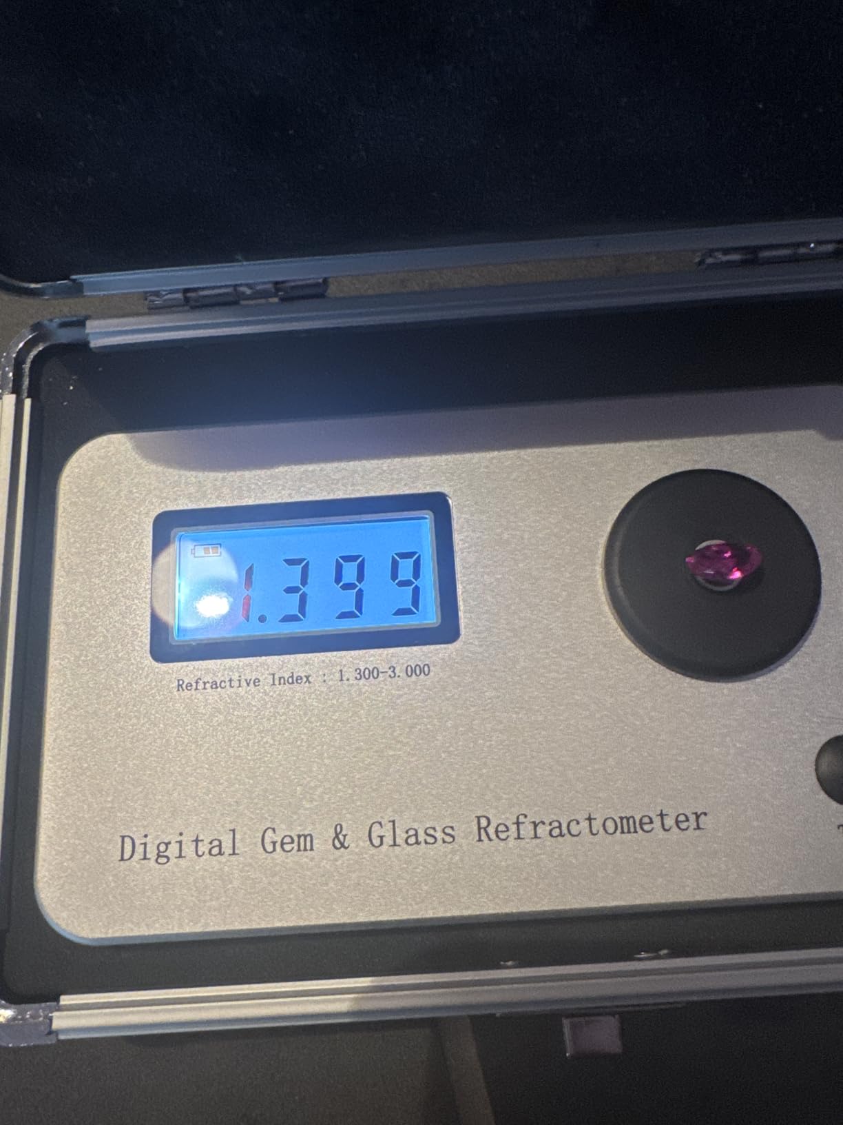 Digital Gemstone Refractometer,Professional Jewelry Tester Identification Tool,Measurement Error: +/-0.005/accuracy: 0.001/refractive Index 1.300-3.000,for Jewelry, Jade, Crystal customer photo 2