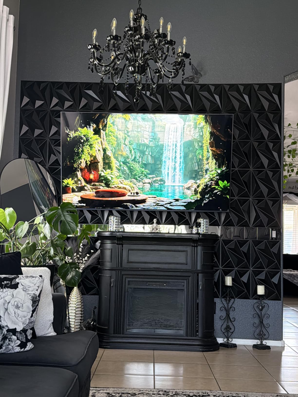 Art3dwallpanels 50 Pack Wall Panels for Interior Wall Decor, Black customer photo 1