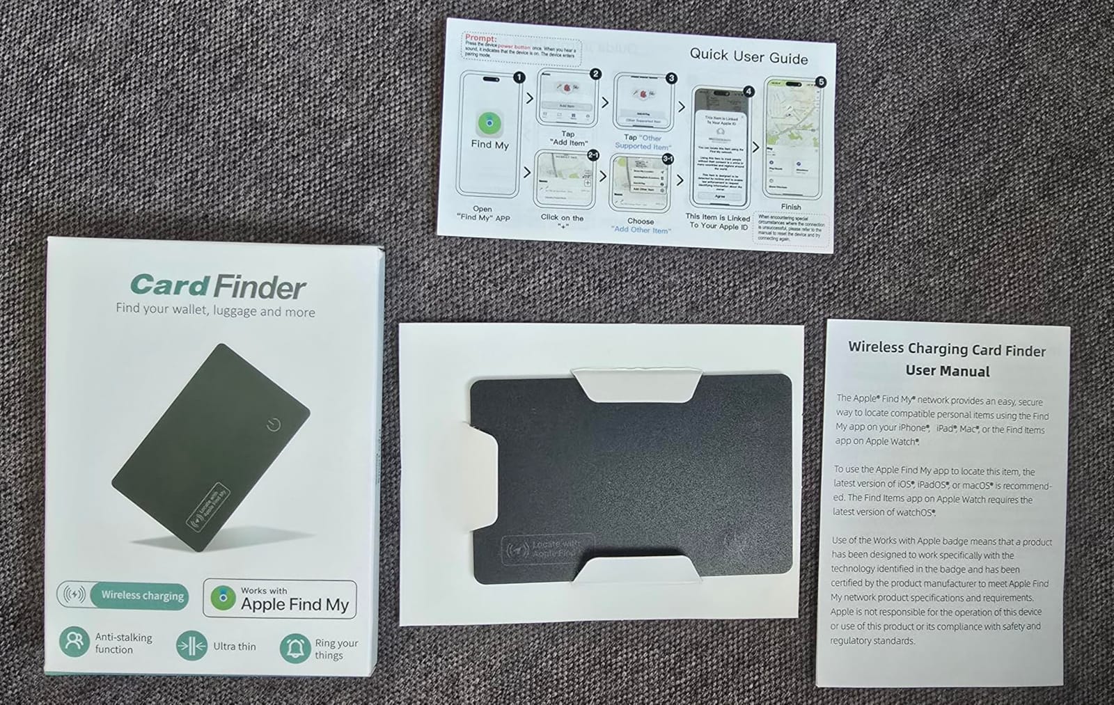 Wallet Tracker Card (iOS Only) - 0.07in Slim, Compatible with Apple Find My, Bluetooth Tracker Smart Tracking Card Wallet Finder, IP68 Waterproof, Item Locator for Luggage Tags, Passports, Purse customer photo 2