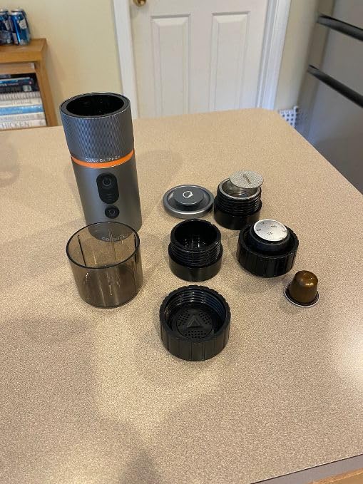 CONQUECO Self-Heating Portable Espresso Machine: Travel Coffee Maker with 13500mAh Battery - 12v Small Electric Fast Heating customer photo 2