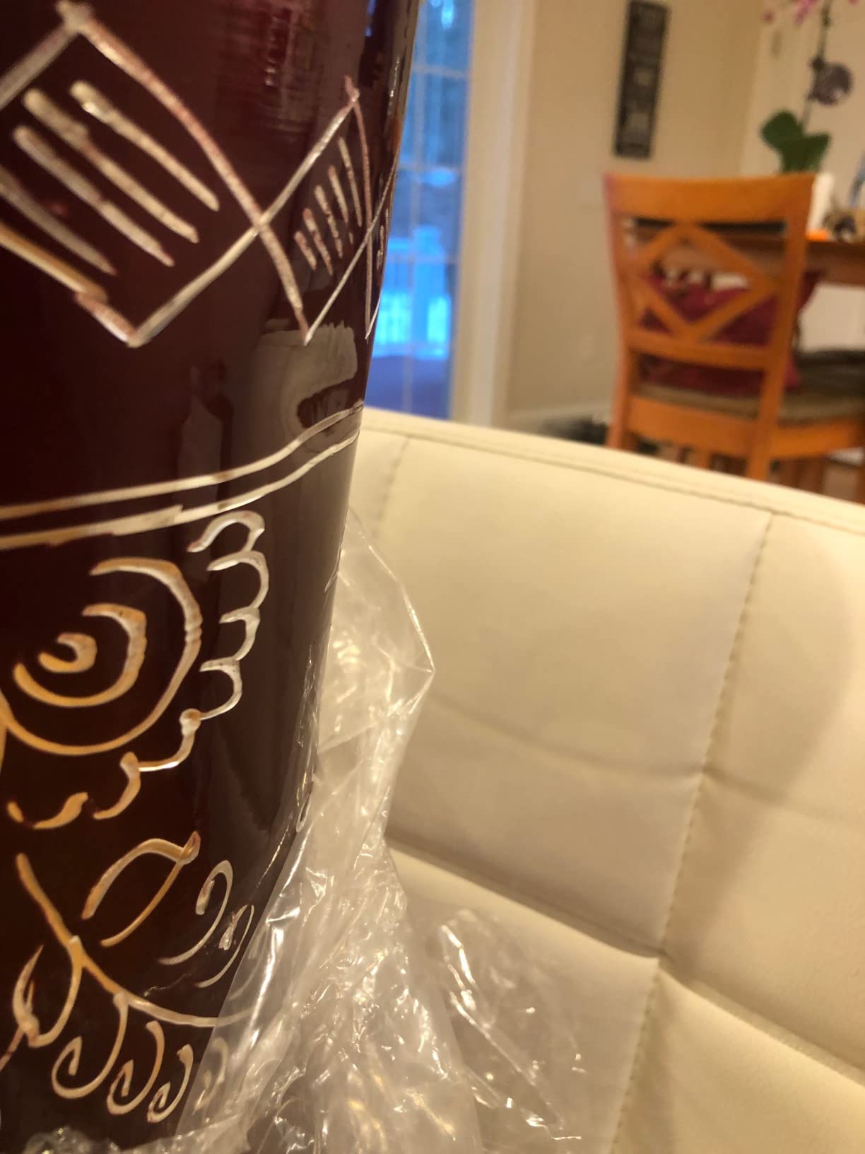 The 17'' Wave Zaza Percussion Egyptian Style Darbuka Doumbek (Black Matt-Engraved) customer photo 1
