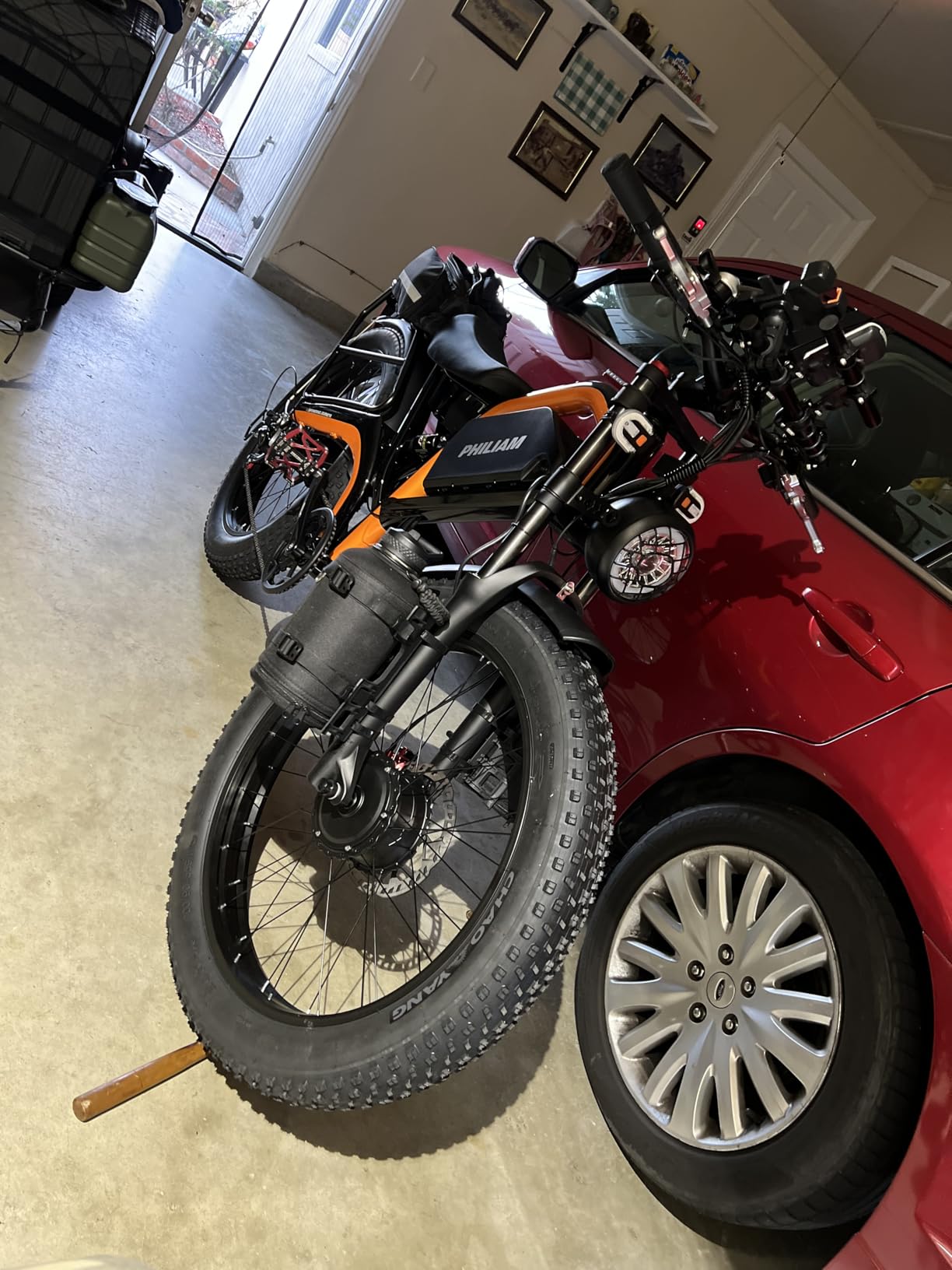 Electric Bike for Adults,5000W/3000W Peak Dual Motor ebike 35MPH E Bikes for Men Women,52V 32/23AH Battery, 80/100 Miles Range Ebike,26”Fat Tire Full Suspension E-Bike customer photo 2