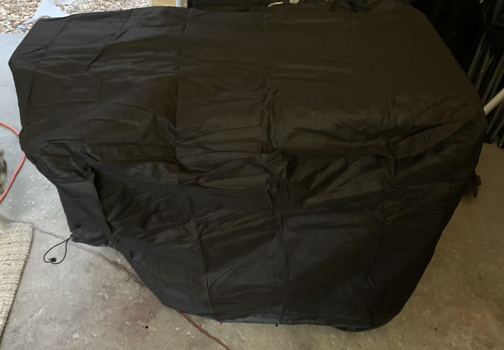 Waterproof Generator Covers for Outside, Heavy Duty Thicken 900D Polyester Fabric Portable Generator Covers Universal Fits for Most Generators 5000-10000 Watt, Black (32