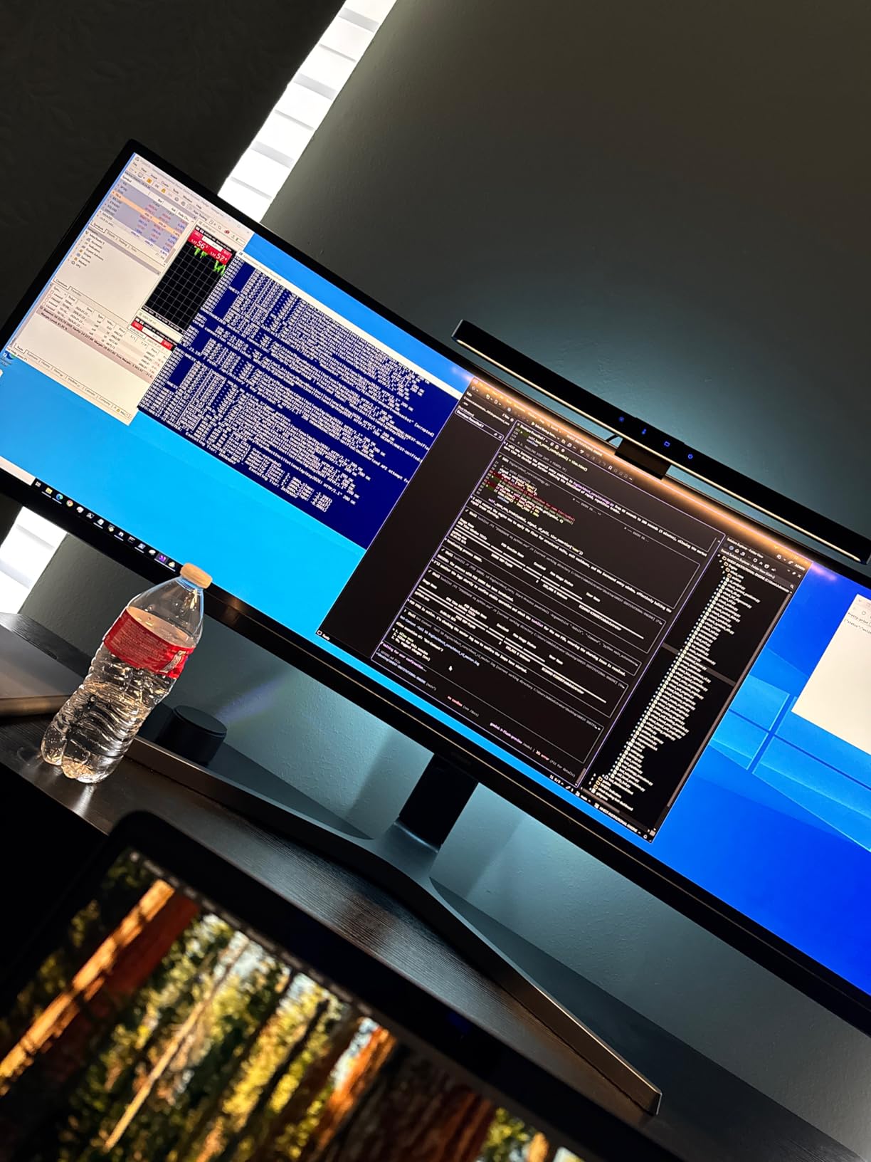 ONWAY Curved Monitor Light Bar with RGB Backlight, Wireless Remote Touch Control, No Glare Lamp with Camera Base for Gaming/Office Computer Setup customer photo 1
