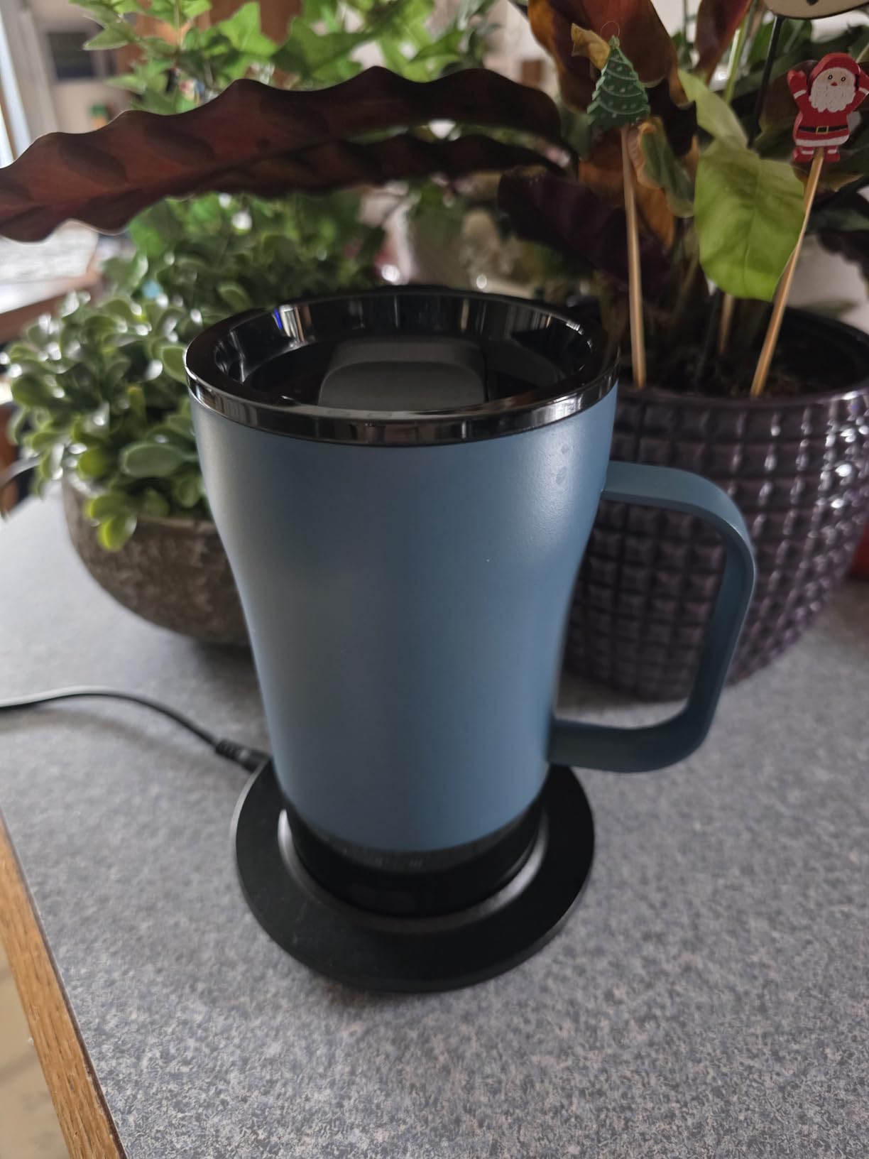 Self-Heating Coffee Mug, 14oz Heated Coffee Mug - Rechargeable Temperature Control Coffee Mug Keep Coffee Hot, Smart Mug Great Gift for Coffee Lovers & Slow Sippers customer photo 1