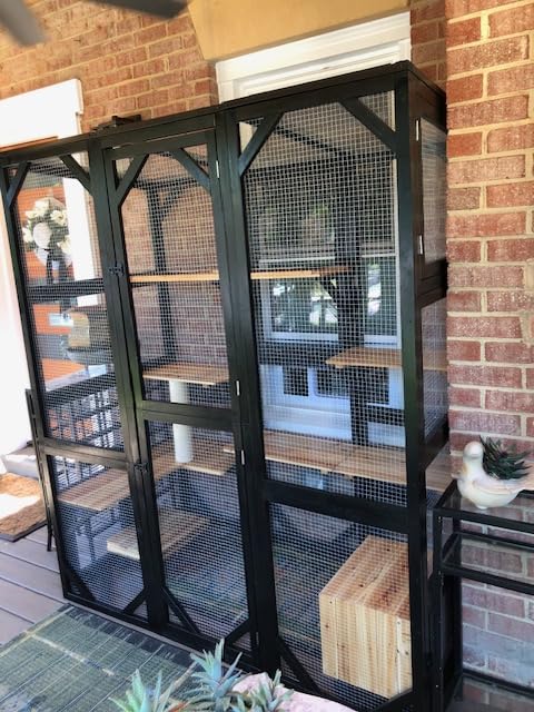 Catio Outdoor Cat Enclosure Window Access Walk-in Indoor Cat Cage Patio 71