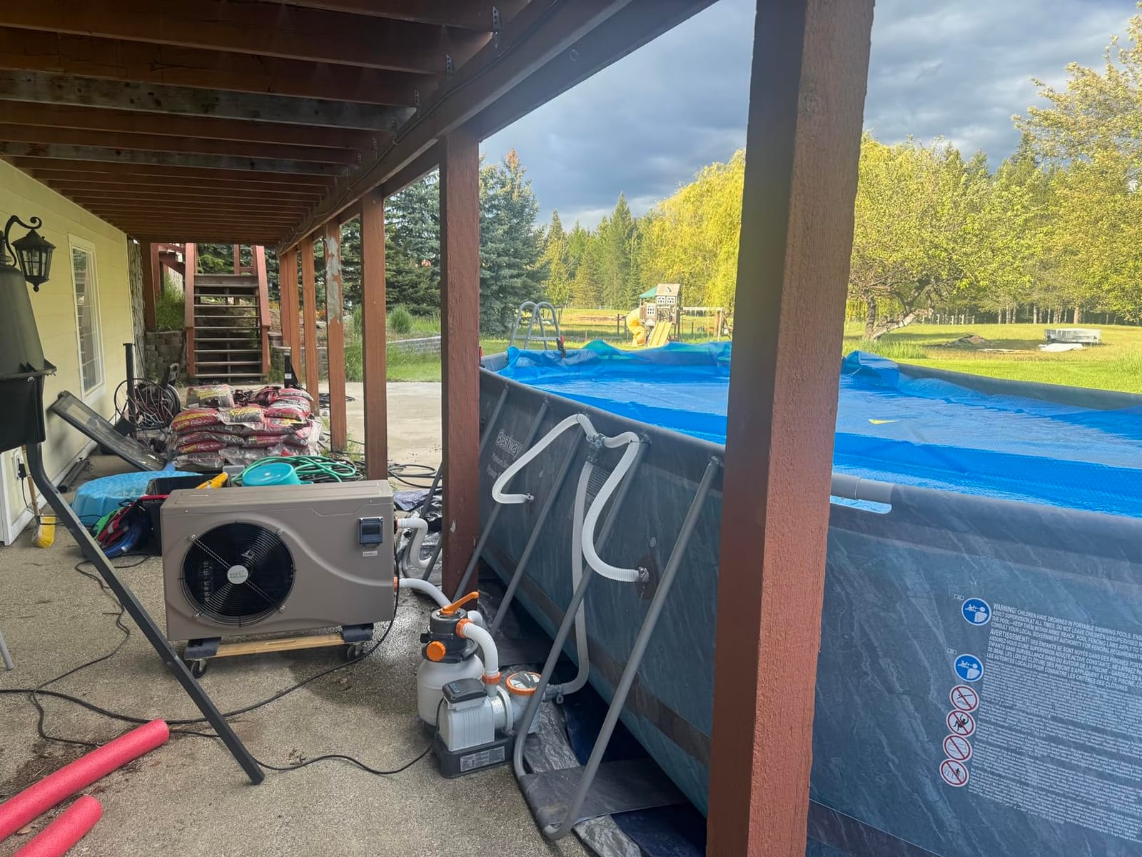 ECOPOOLTECH Swimming Pool Heater, Pool Heat Pump, Smart WiFi Control, Fits 8/11/15 Foot Pools, Electric Heat Pump Pool Heaters, Pool Warmer for Above groung and inground Pools (7000 Gallons) customer photo 1