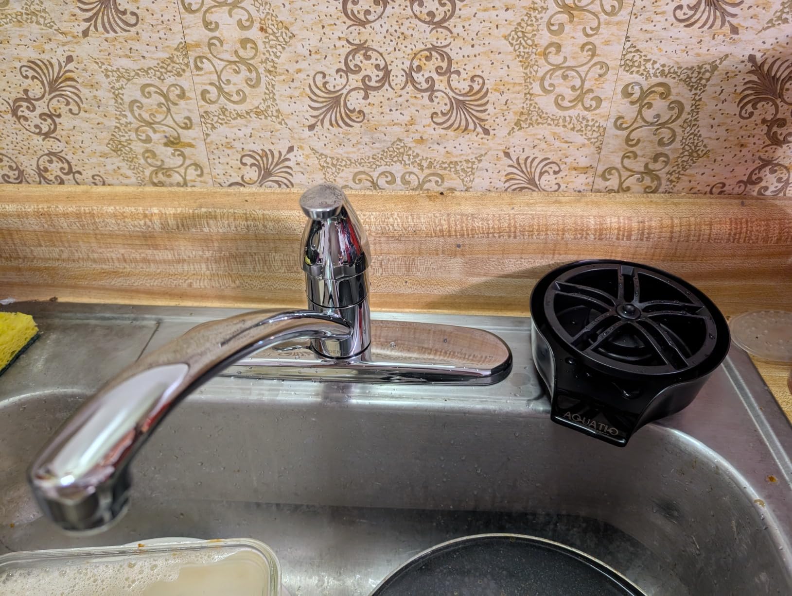 2 in1 Glass Rinser for Kitchen Sink, Stainless Steel Cup Cleaner customer photo 2