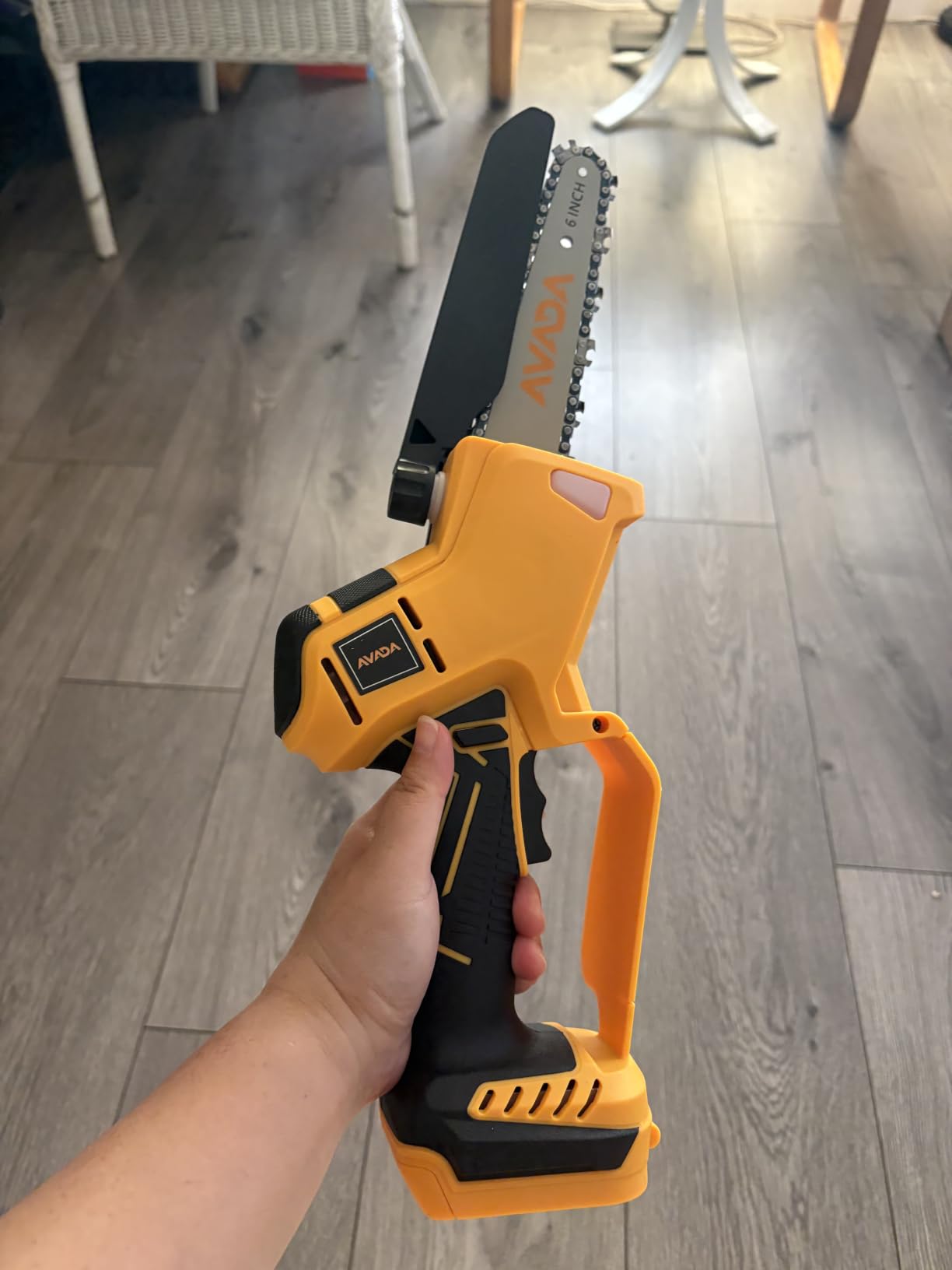 2-IN-1 Cordless 8-Inch Pole Saw & Chainsaw for DeWALT 20V MAX Battery - 1200W Brushless Motor, Total Reach of Max 15.9 FT, Lightweight, 8