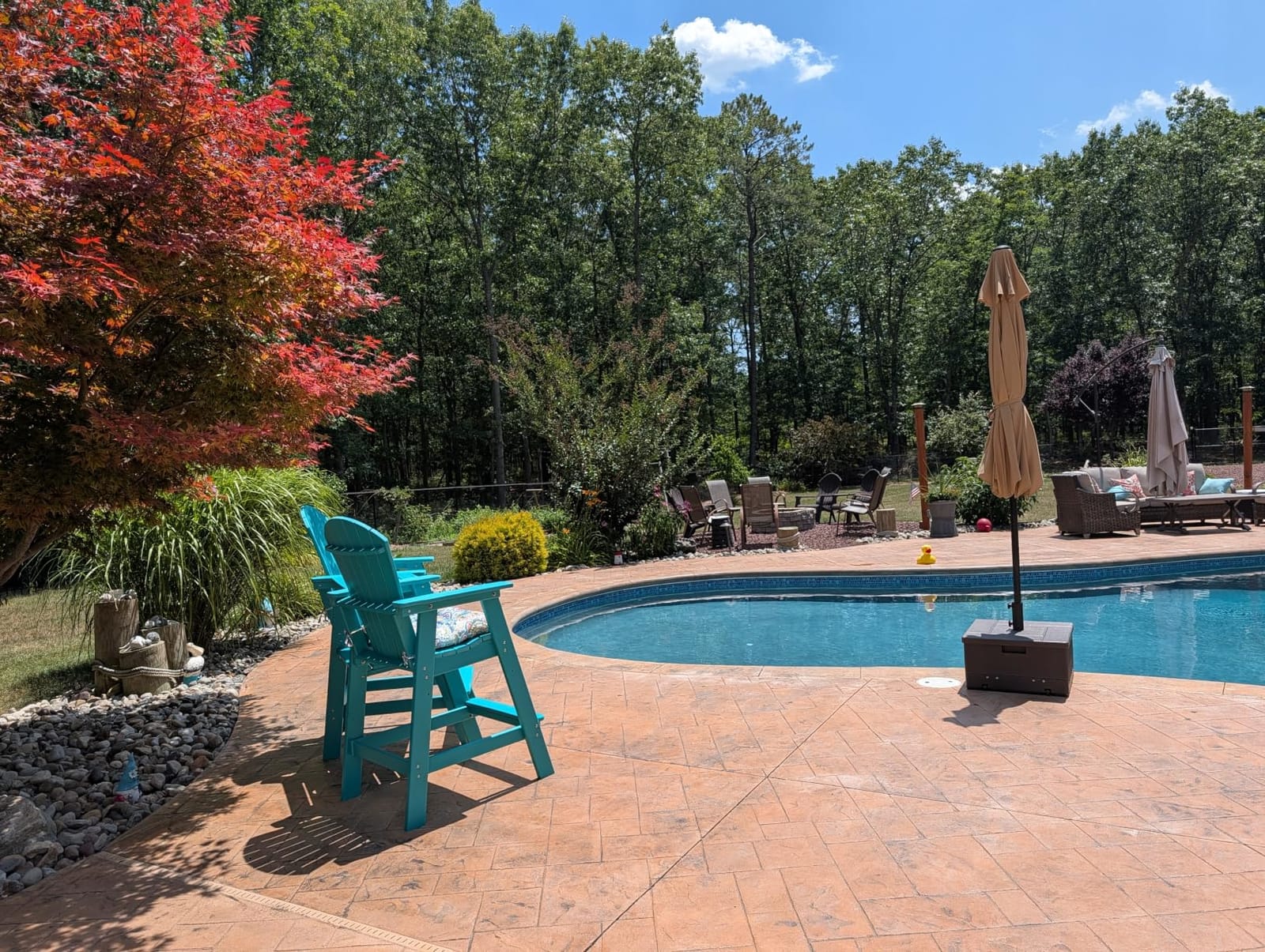 Sundale Outdoor Tall Adirondack Chairs Set of 2 with Table, Patio HDPE Bar customer photo 2