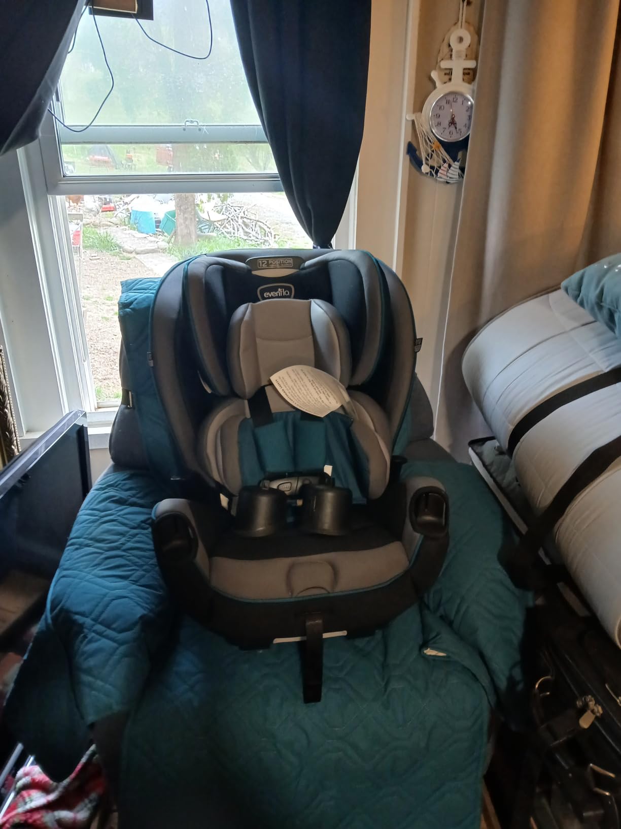 Evenflo EveryKid 3-in-1 Convertible Car Seat (Livingston Gray) customer photo 1