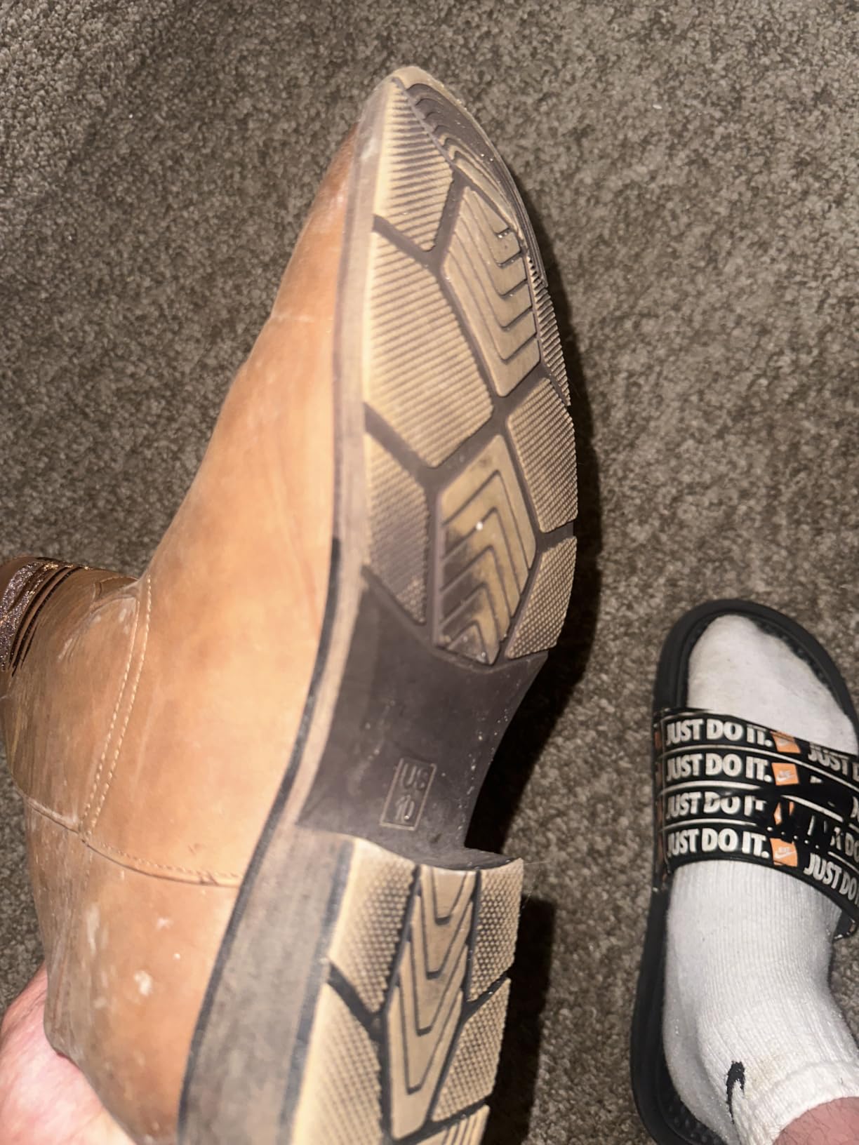 Winbird Cowboy Boots For Men Wide Square Toe Western Slip Resist Mens Boots customer photo 1