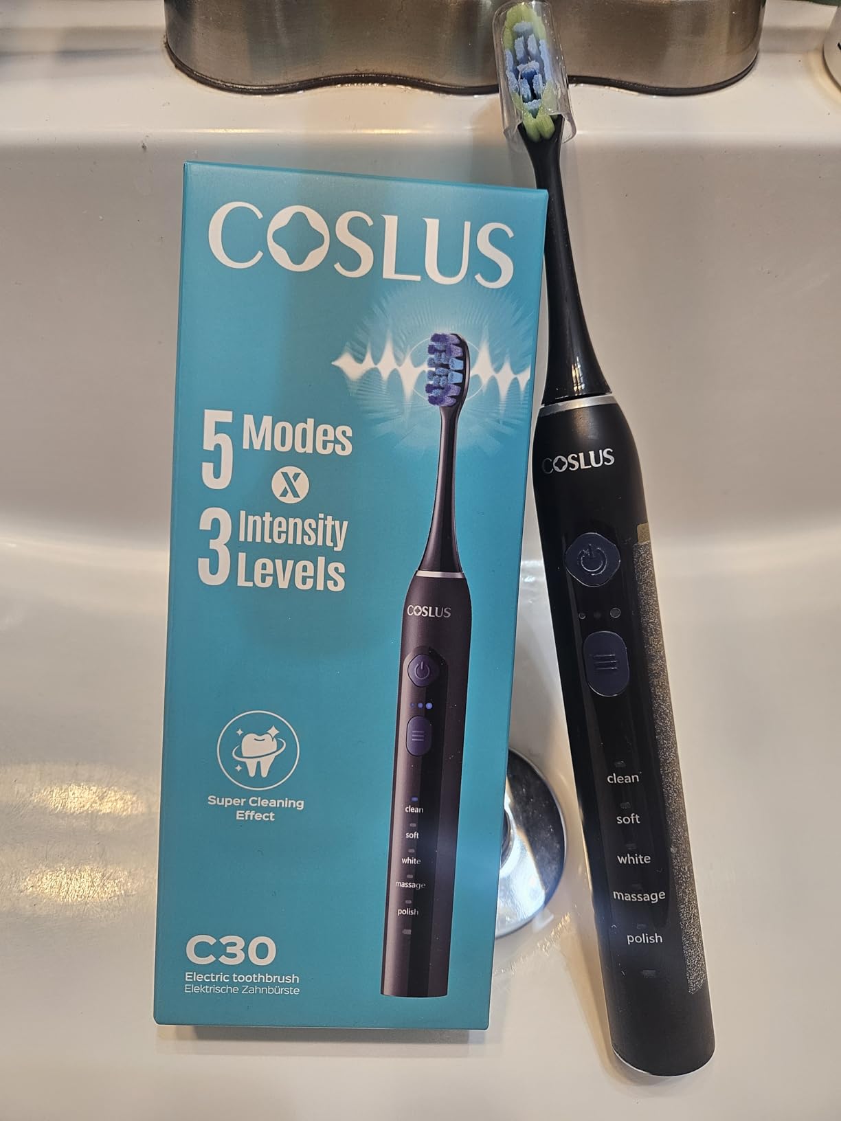 COSLUS C30 Electric Toothbrush for Adults, Effective Yet Gentle Ultra-Clean customer photo 1