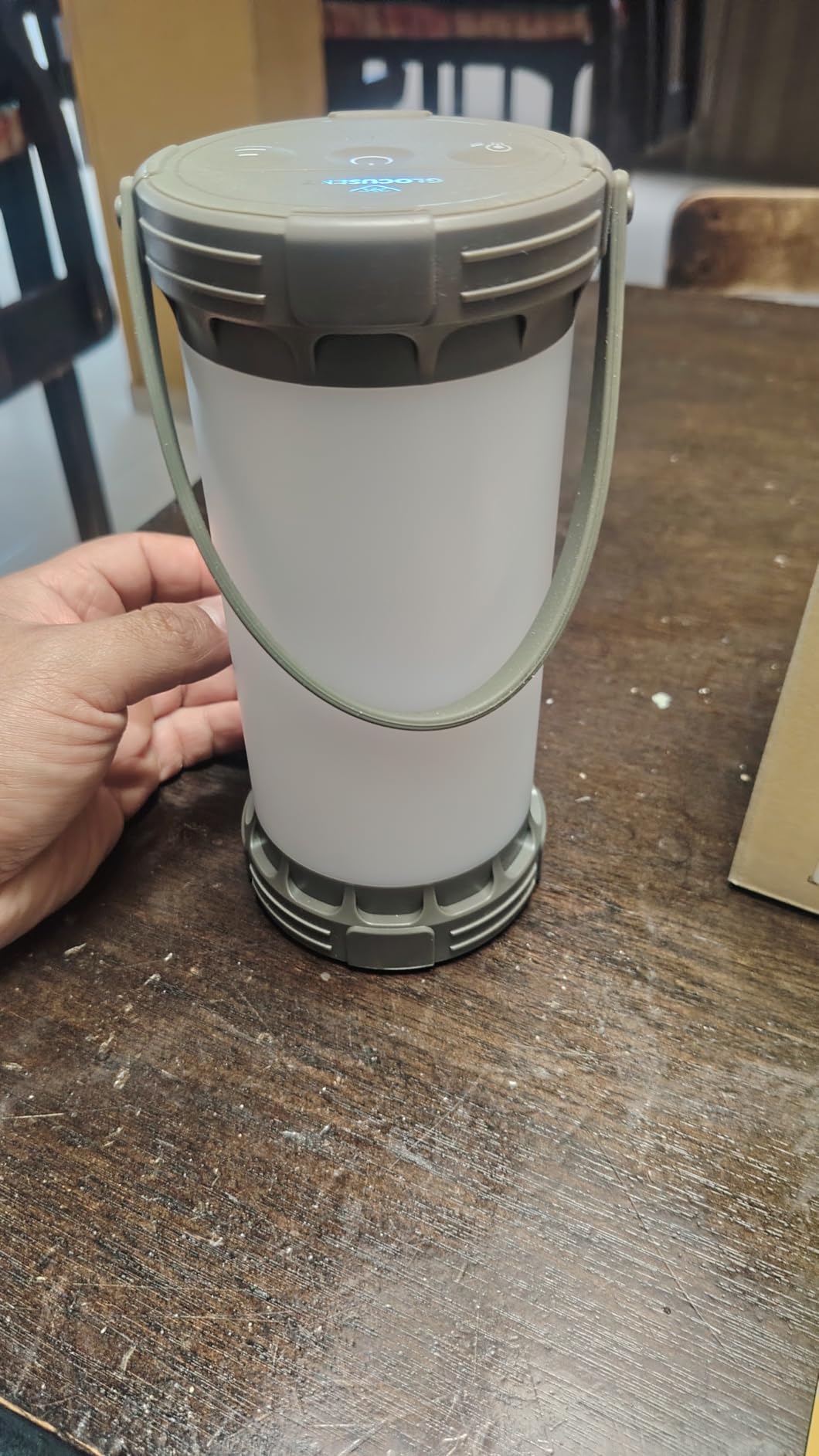 Glocusent LED Rechargeable Camping Lantern, Camping Light with 5000mAh | Camping Light with 3 Colors & 5 Brightness, SOS, Rechargeable Lantern for Power Outages Hiking Emergency Max 1500LM customer photo 2