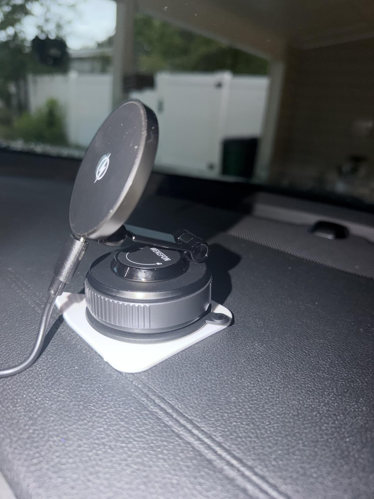 for MagSafe Car Mount Charger, 15W Fast Charging Magnetic Wireless Car Charger, Vacuum Magnetic Phone Holder [120LBS Ultra Suction Cup & 3000gf Magnet ] 780° Dashboard Car Bracket for iPhone & Android customer photo 2