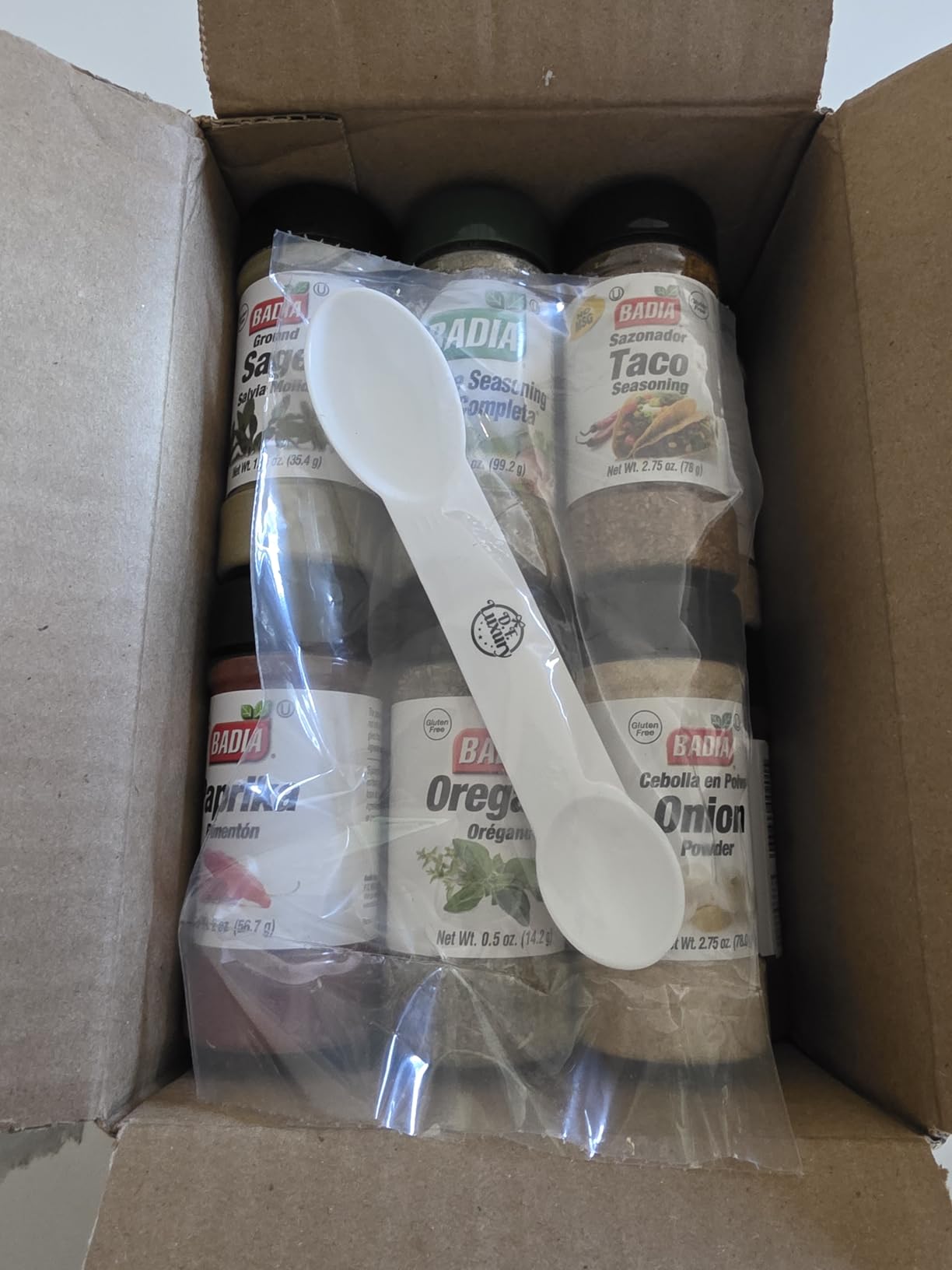 D.F. LUXURY 12 Piece Spice Seasoning Gift Set with Measuring Spoon | Includes essential flavors like garlic, paprika, taco, cajun, oregano, basil, and more in convenient kitchen-ready sizes. customer photo 2
