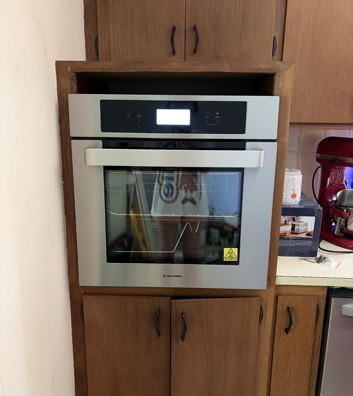 ThermoMate 24 Inch Electric Wall Oven, ETL Certified, 2.6 Cu.Ft. Convection Ovens with 12 Functions, 3D Heating, 3100W, Sensor Touch Control, Safety Lock, Stainless Steel customer photo 1
