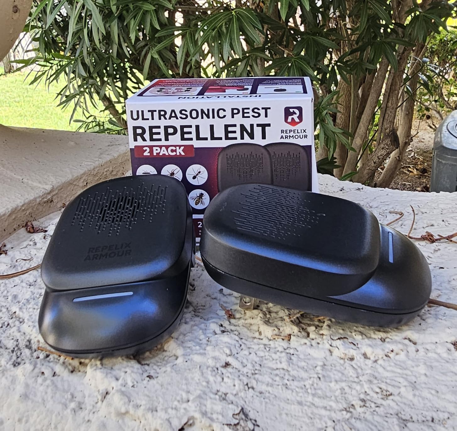 Ultrasonic Pest Repeller for Indoor Use - 2 Pack - Covers Up to 1,500 sq ft per Device - 3 Modes Mouse Repellent - Rodent Repellent - Helps Repel Rats, Spiders, Mosquitoes, Ants & Household Insects customer photo 2