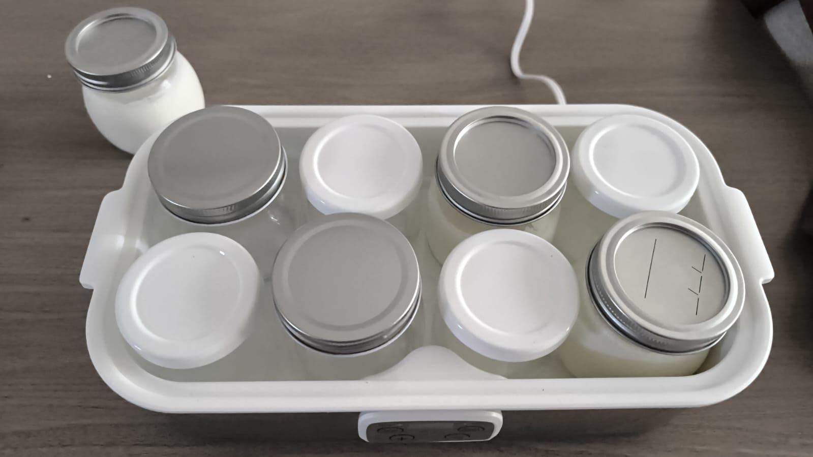 Suteck Yogurt Maker with 8 Jars, Adjustable Time & Temp Control | 8 Jars Each 6oz Dishwasher-Safe, BPA-Free, 0-48H Timer & 68-131°F Temp, ±1°C Precision | Auto Shutoff, 25W, Greek Yogurt customer photo 1